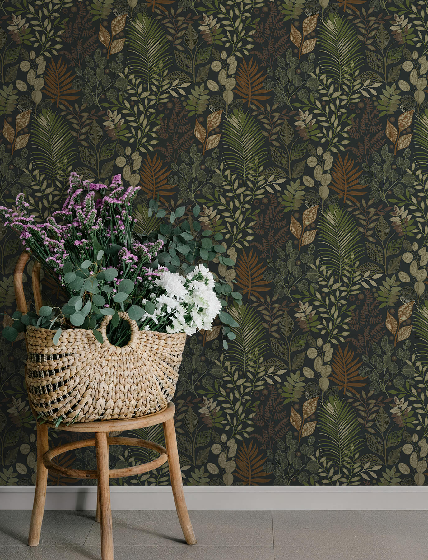ngslycka-black-forest-botanicals-wallpaper-york-wallcoverings-4201-20104 - York Wallcoverings Papel pintado