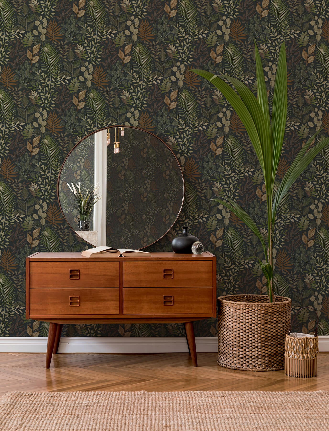 ngslycka-black-forest-botanicals-wallpaper-york-wallcoverings-4201-20104 - York Wallcoverings Papel pintado