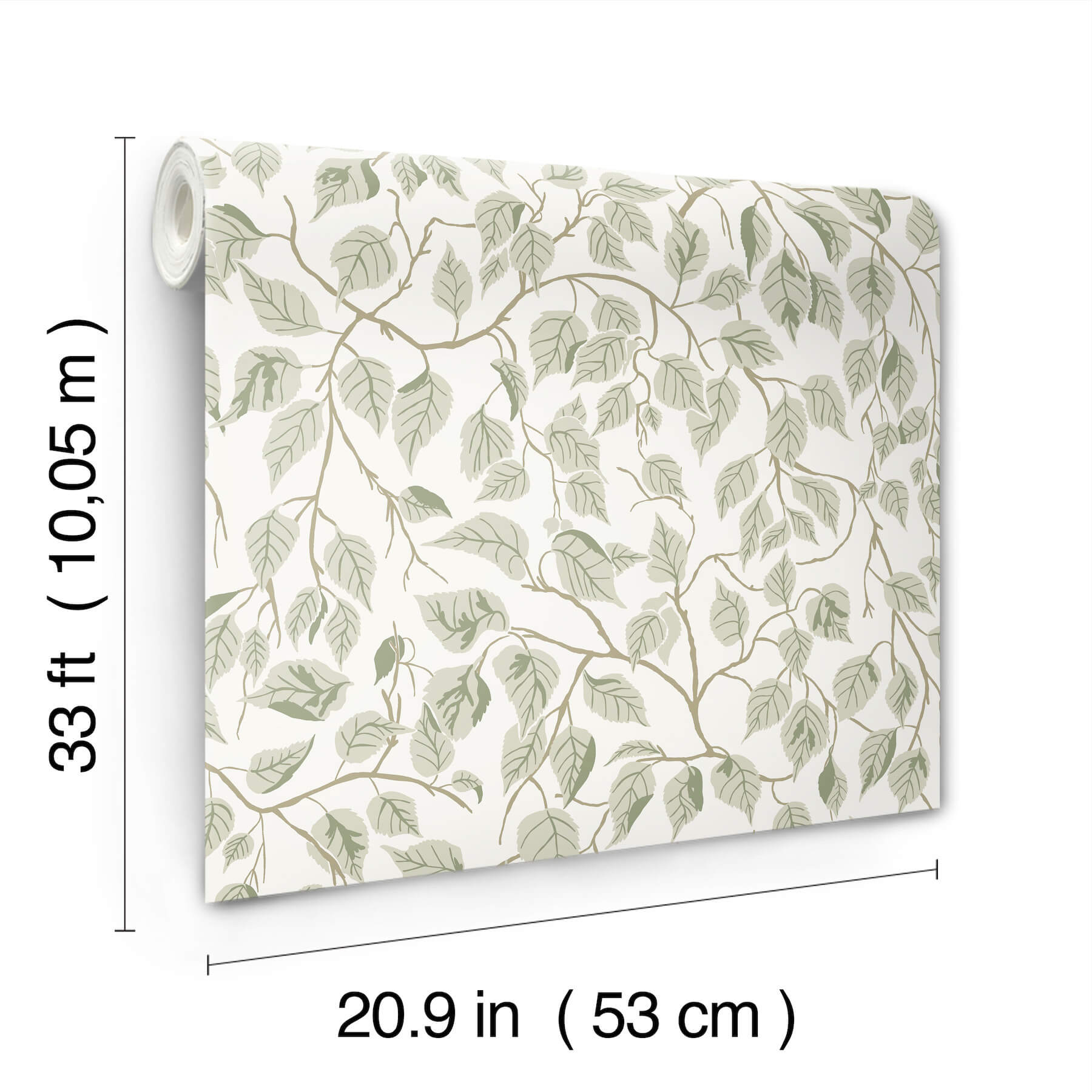 hngbjrk-sage-vine-wallpaper-york-wallcoverings-4201-20107 - York Wallcoverings Papel pintado