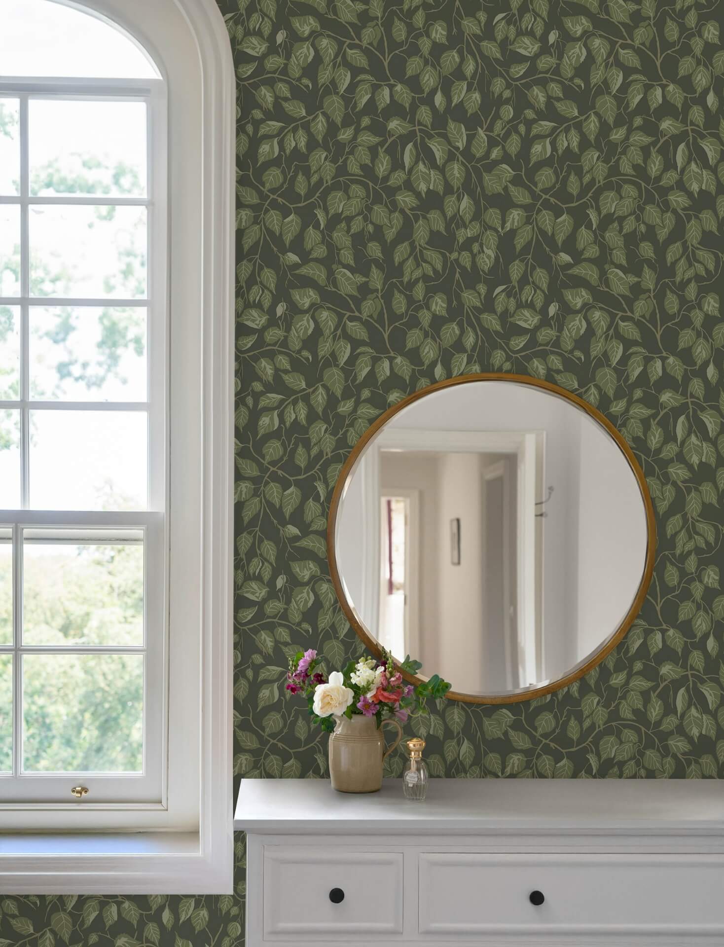 hngbjrk-evergreen-vine-wallpaper-york-wallcoverings-4201-20108 - York Wallcoverings Papel pintado