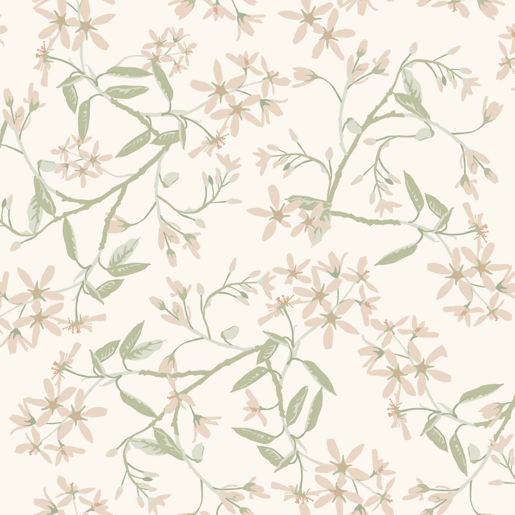 Paradis Blush Bouquet Toss Wallpaper - York Wallcoverings - 4201-20111 - York Wallcoverings Wallpaper