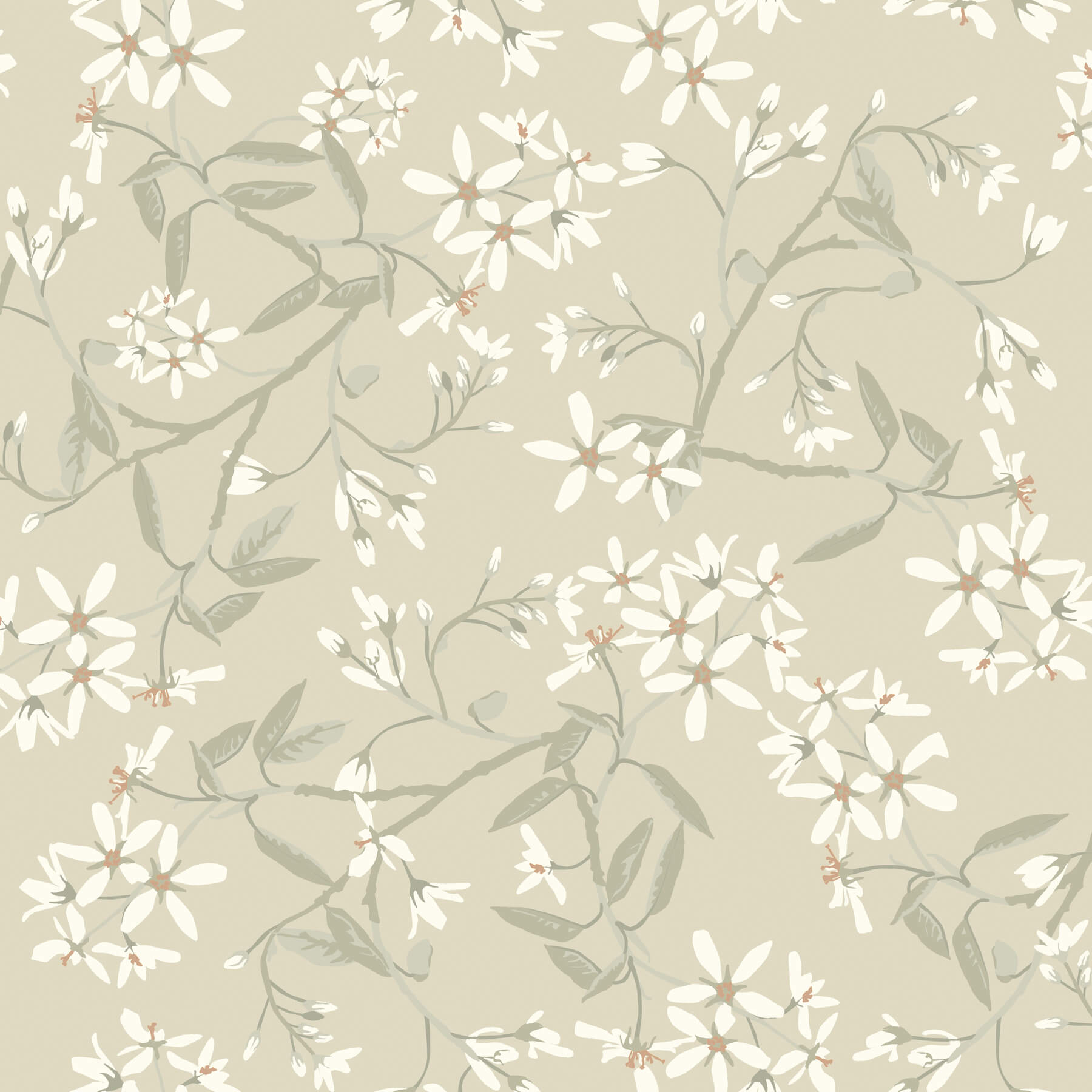 paradis-beige-bouquet-toss-wallpaper-york-wallcoverings-4201-20112 - York Wallcoverings Wallpaper