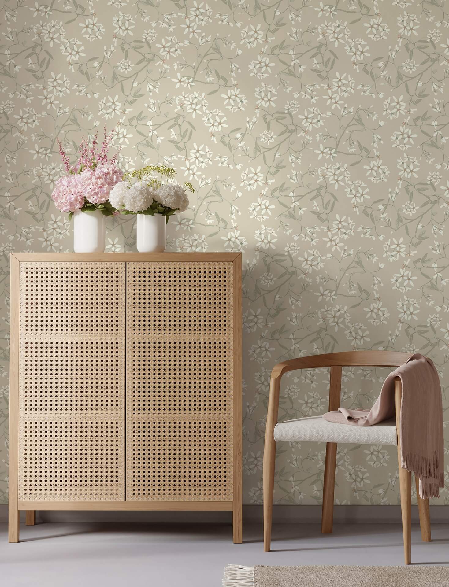 paradis-beige-bouquet-toss-wallpaper-york-wallcoverings-4201-20112 - York Wallcoverings Wallpaper