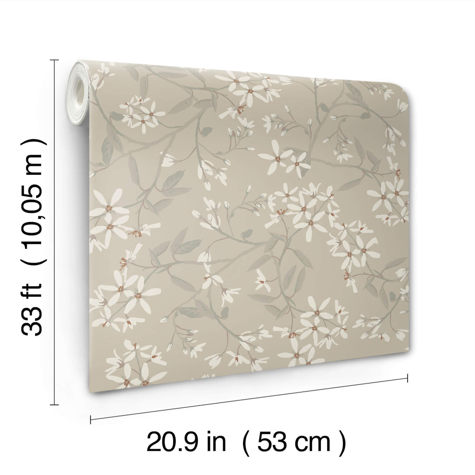 paradis-grey-bouquet-toss-wallpaper-york-wallcoverings-4201-20113 - York Wallcoverings Papel pintado