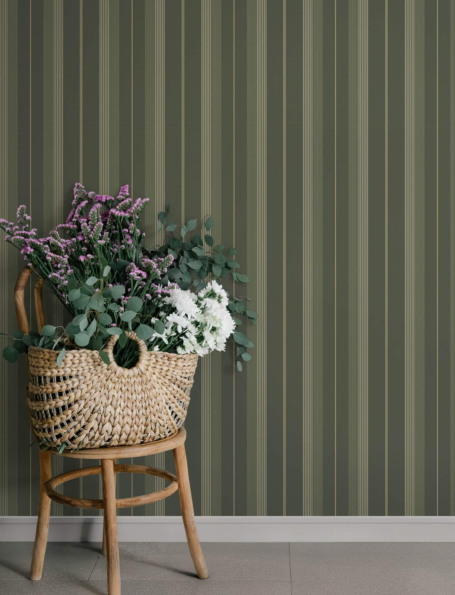 herrgrd-evergreen-stripe-wallpaper-york-wallcoverings-4201-20121 - York Wallcoverings Papel pintado