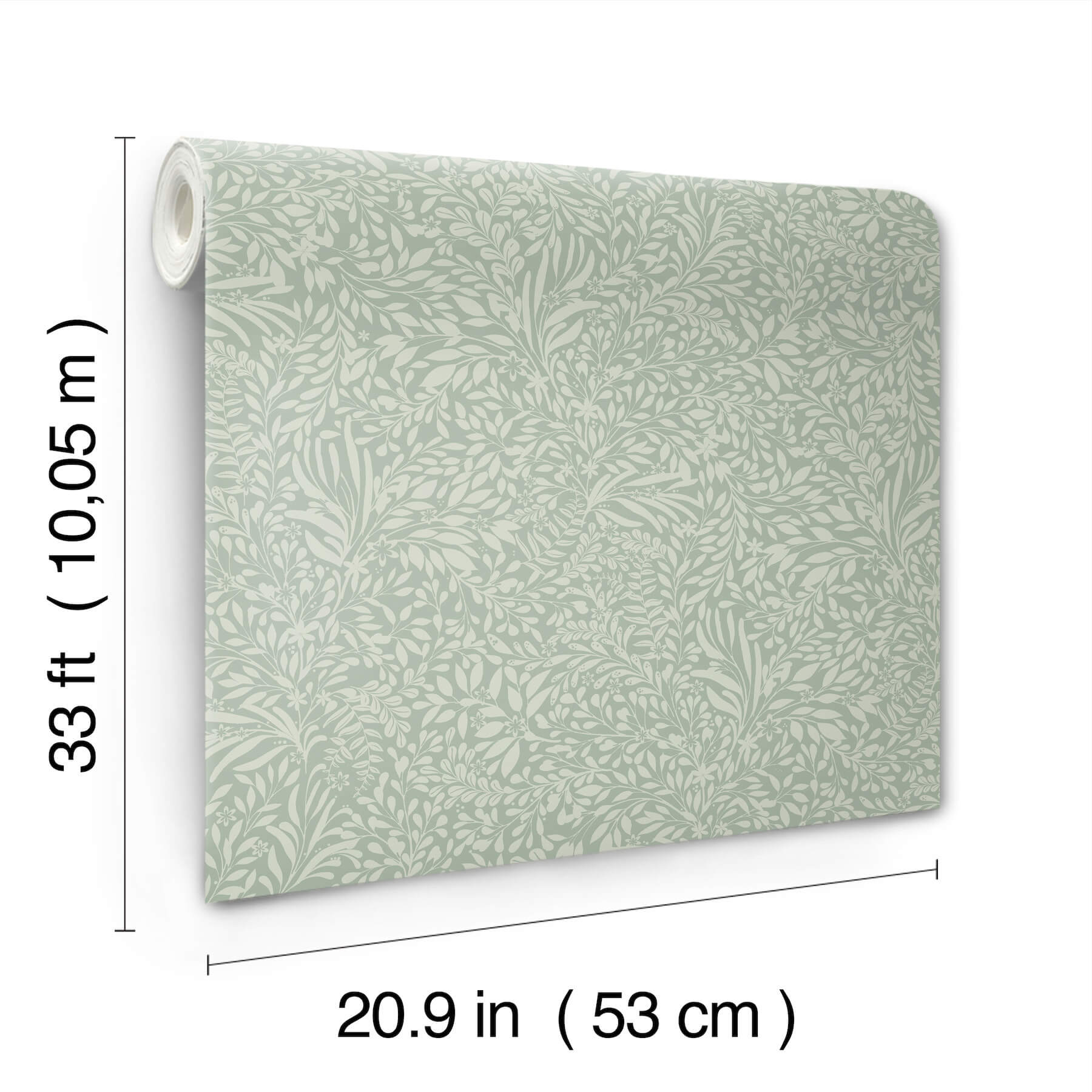 kristina-teal-botanical-wallpaper-york-wallcoverings-4201-20128 - York Wallcoverings Papel pintado