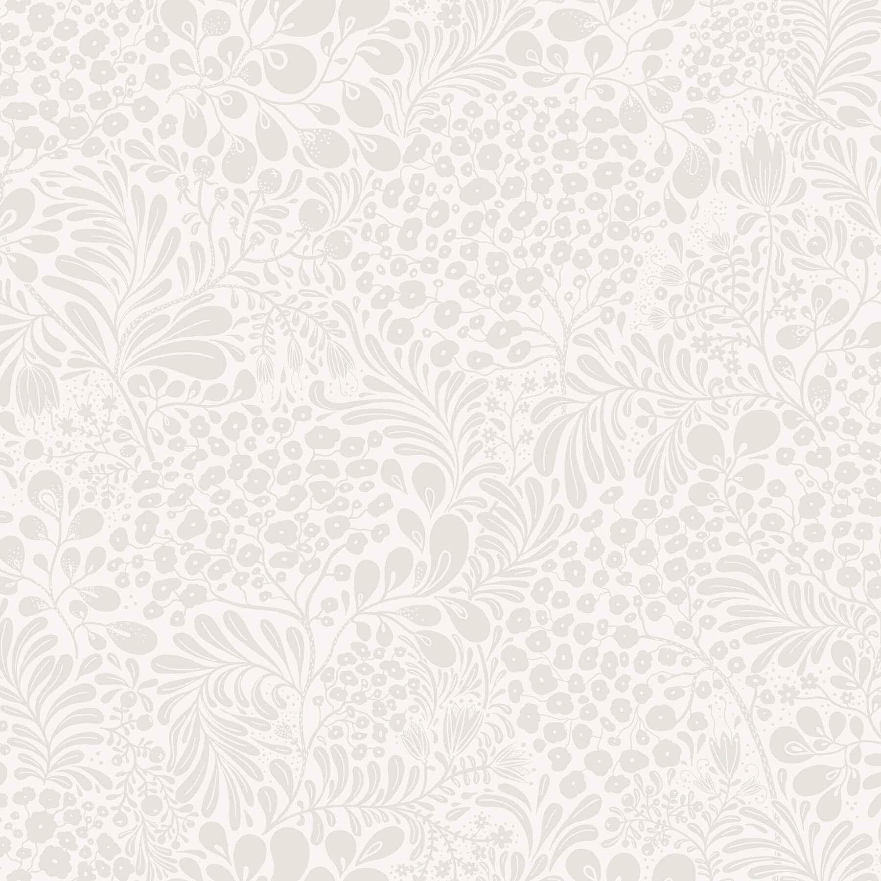 Siv Dove Botanical Wallpaper - York Wallcoverings - 4201-48001