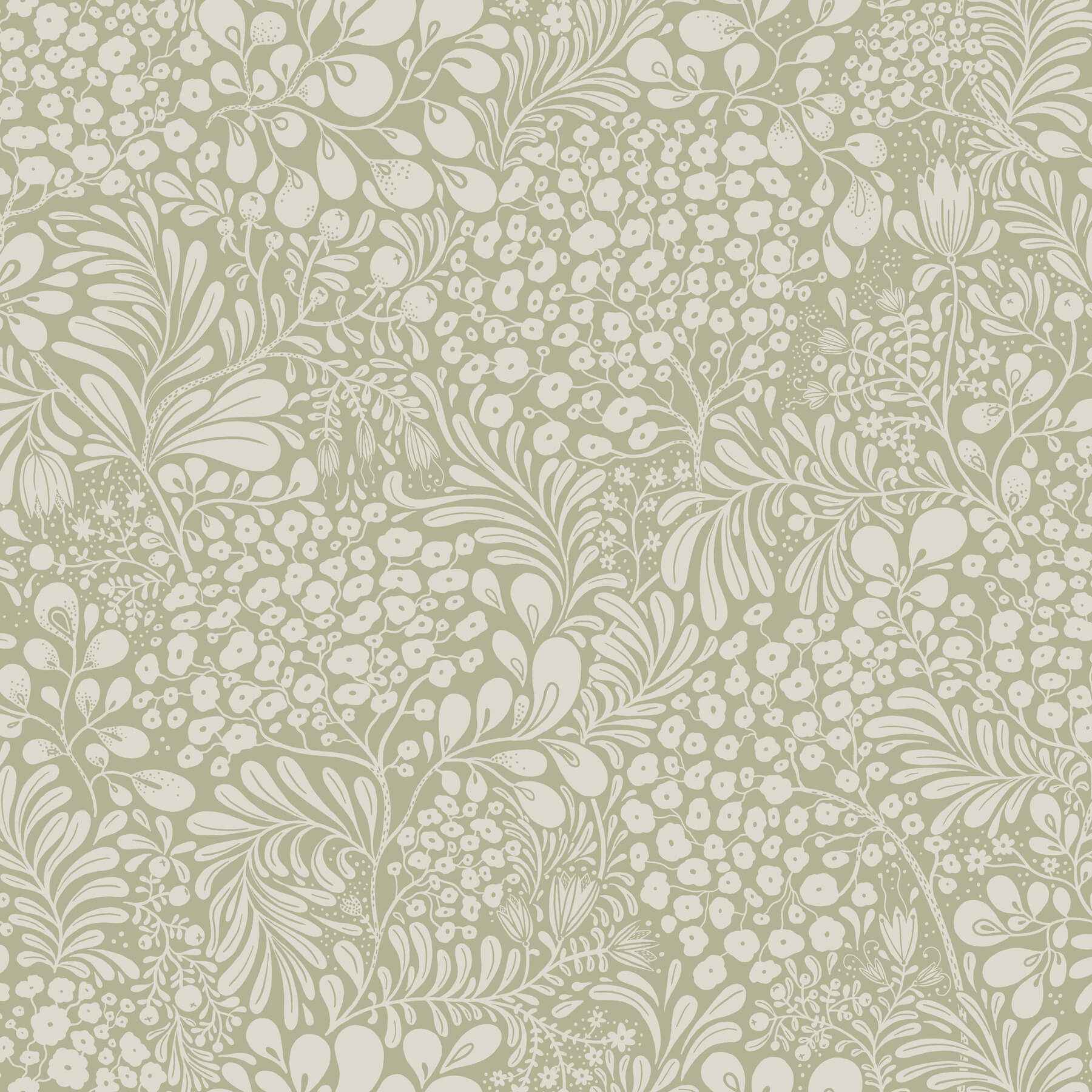 Siv Sage Botanical Wallpaper - York Wallcoverings - 4201-48003 - York Wallcoverings Wallpaper