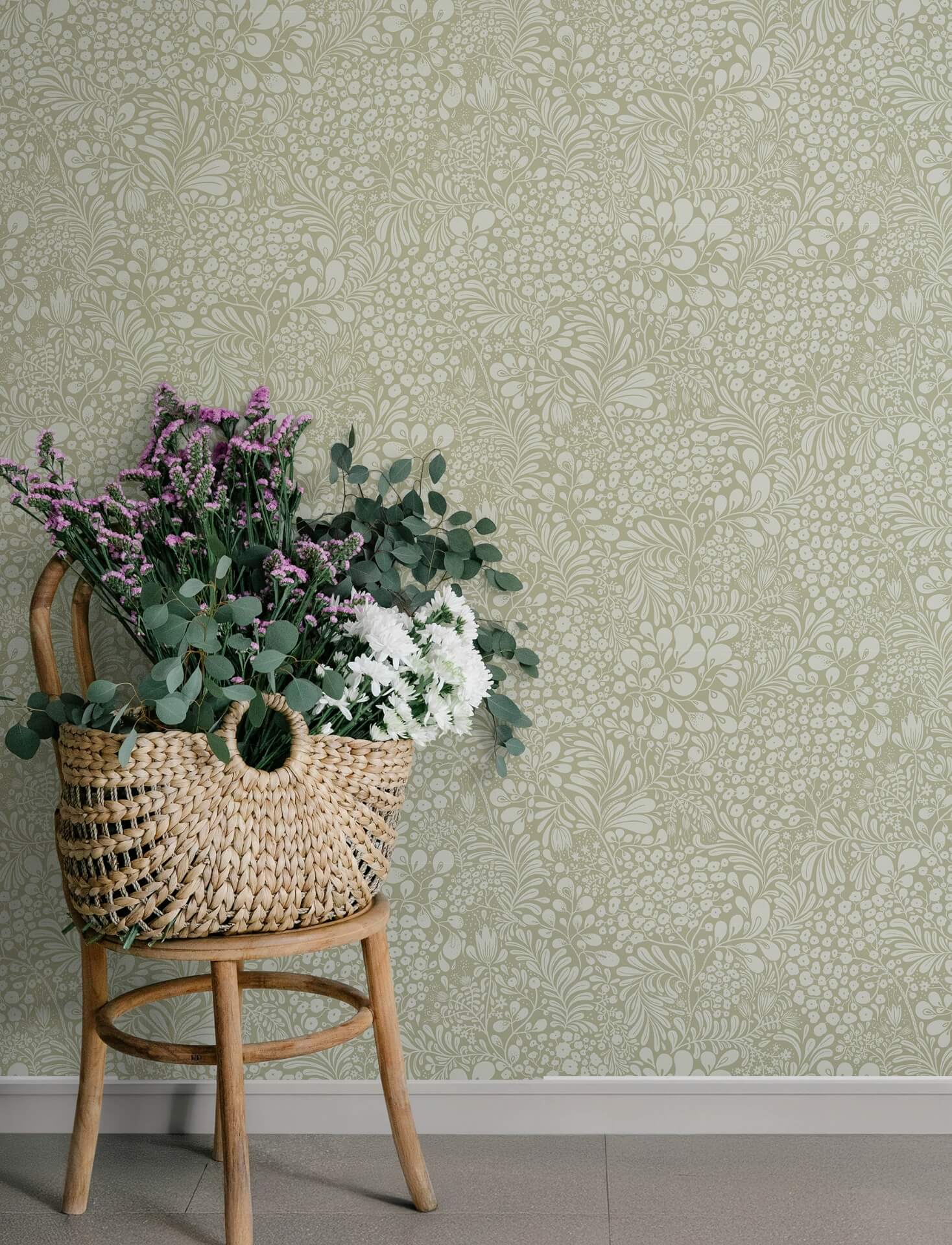 siv-sage-botanical-wallpaper-york-wallcoverings-4201-48003 - York Wallcoverings Papel pintado