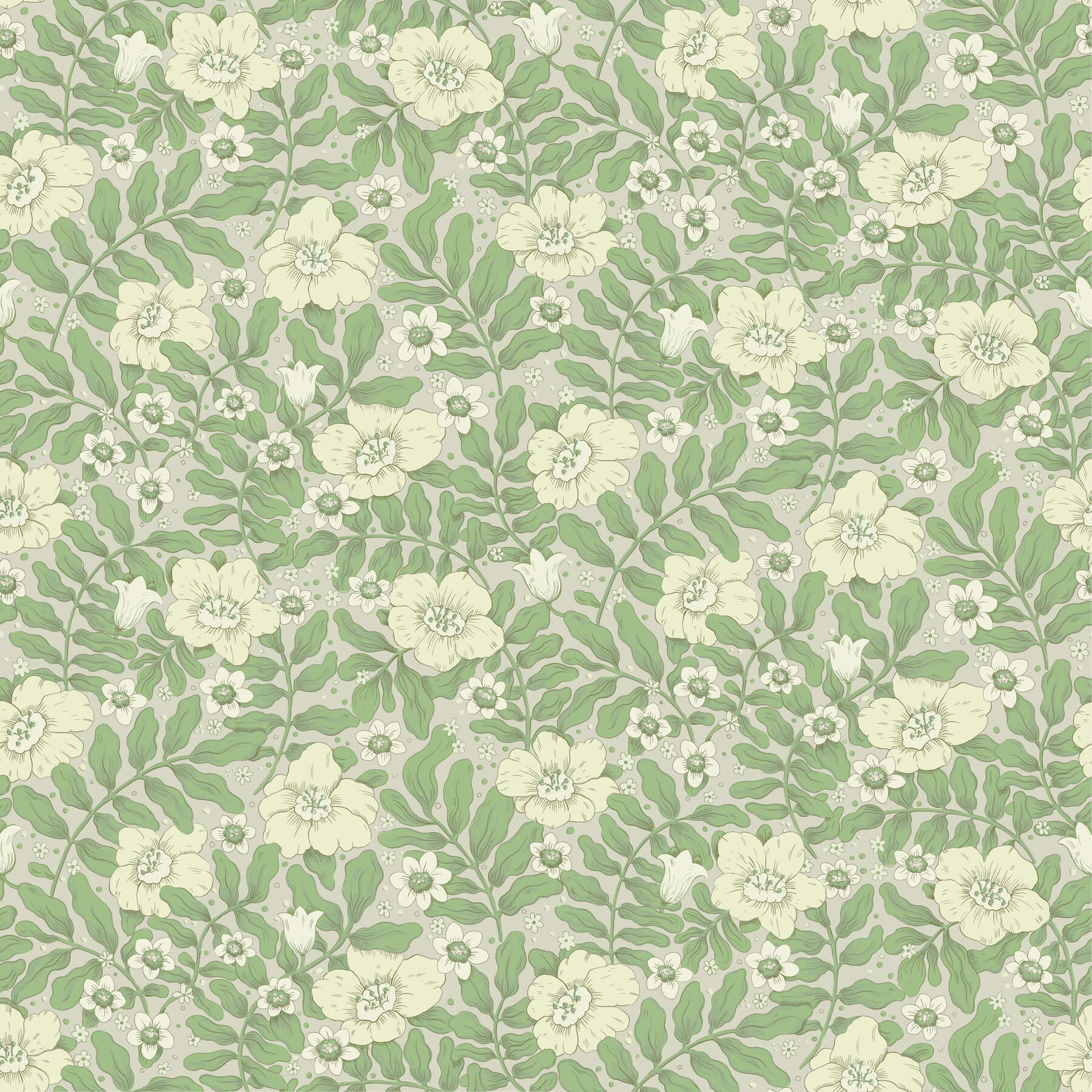 maggan-jade-floral-trail-wallpaper-york-wallcoverings-4201-48021 - York Wallcoverings Papel pintado