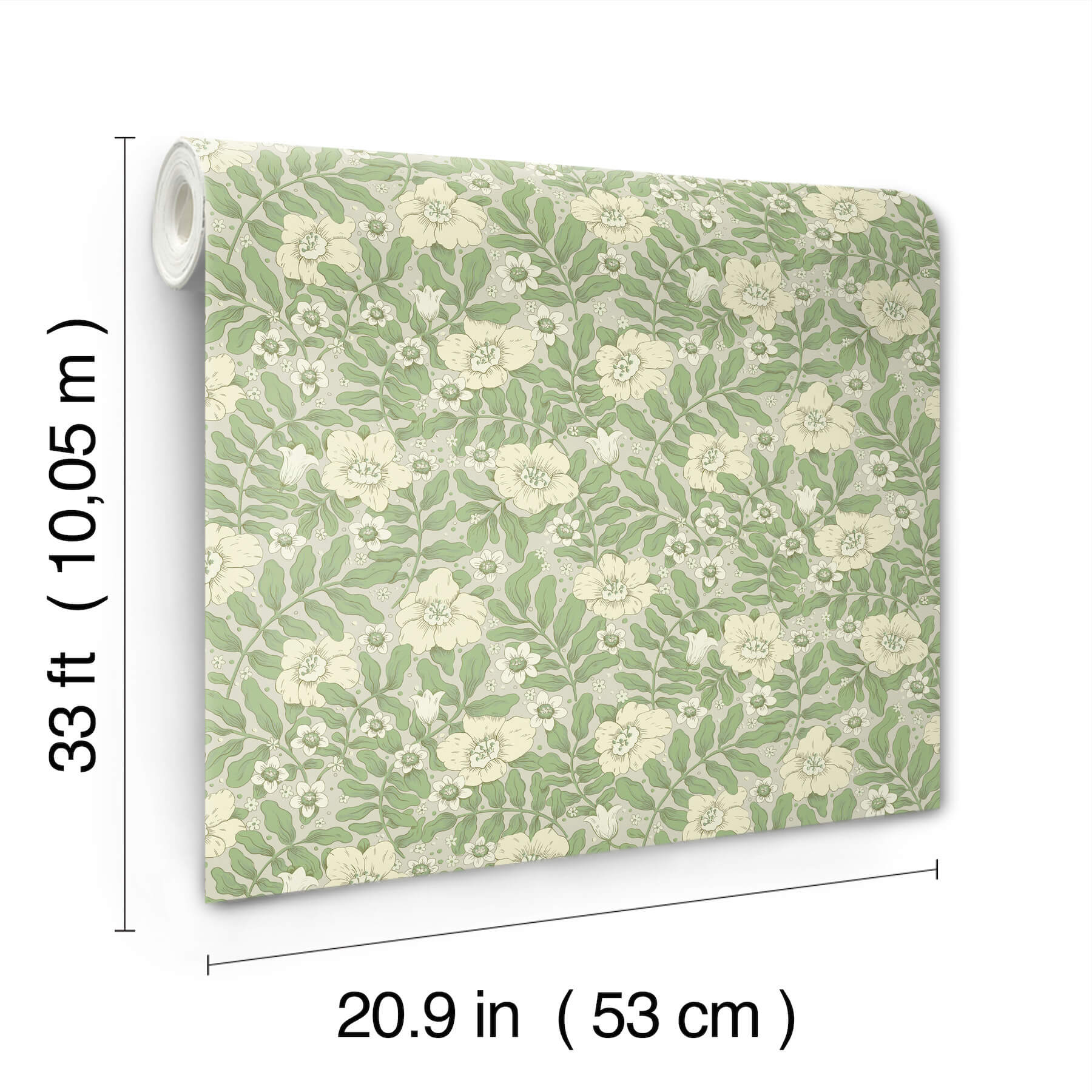maggan-jade-floral-trail-wallpaper-york-wallcoverings-4201-48021 - York Wallcoverings Wallpaper