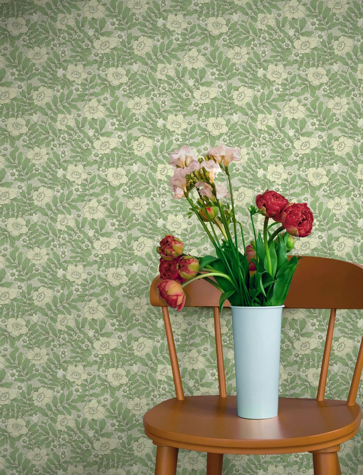maggan-jade-floral-trail-wallpaper-york-wallcoverings-4201-48021 - York Wallcoverings Papel pintado