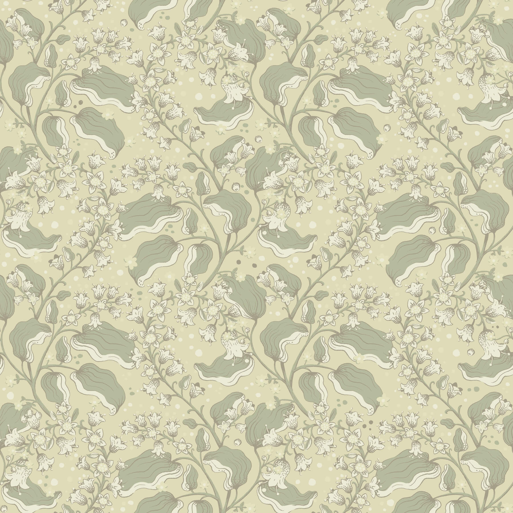syren-light-green-dainty-floral-wallpaper-york-wallcoverings-4201-48025 - York Wallcoverings Papel pintado