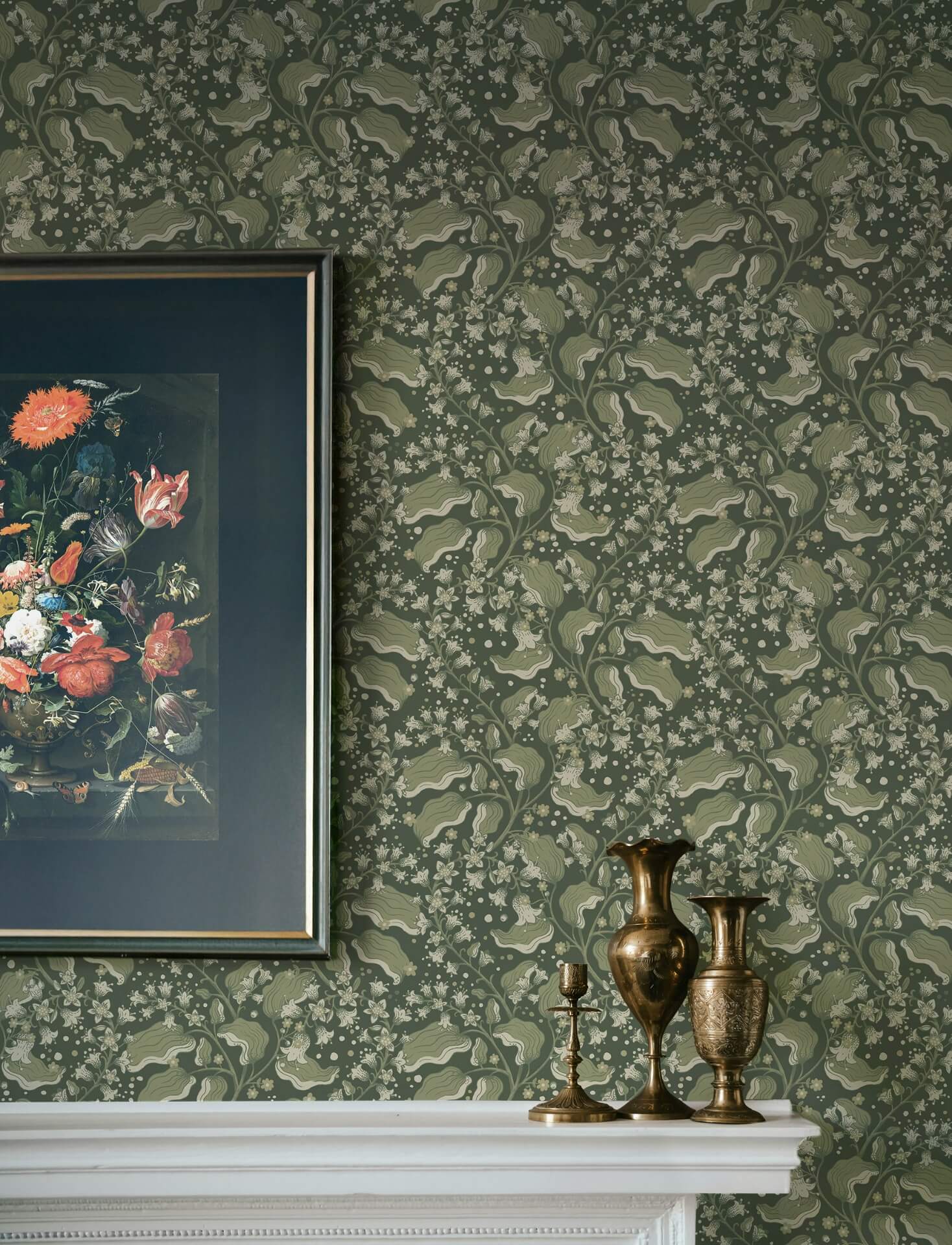 syren-evergreen-dainty-floral-wallpaper-york-wallcoverings-4201-48026 - York Wallcoverings Papel pintado