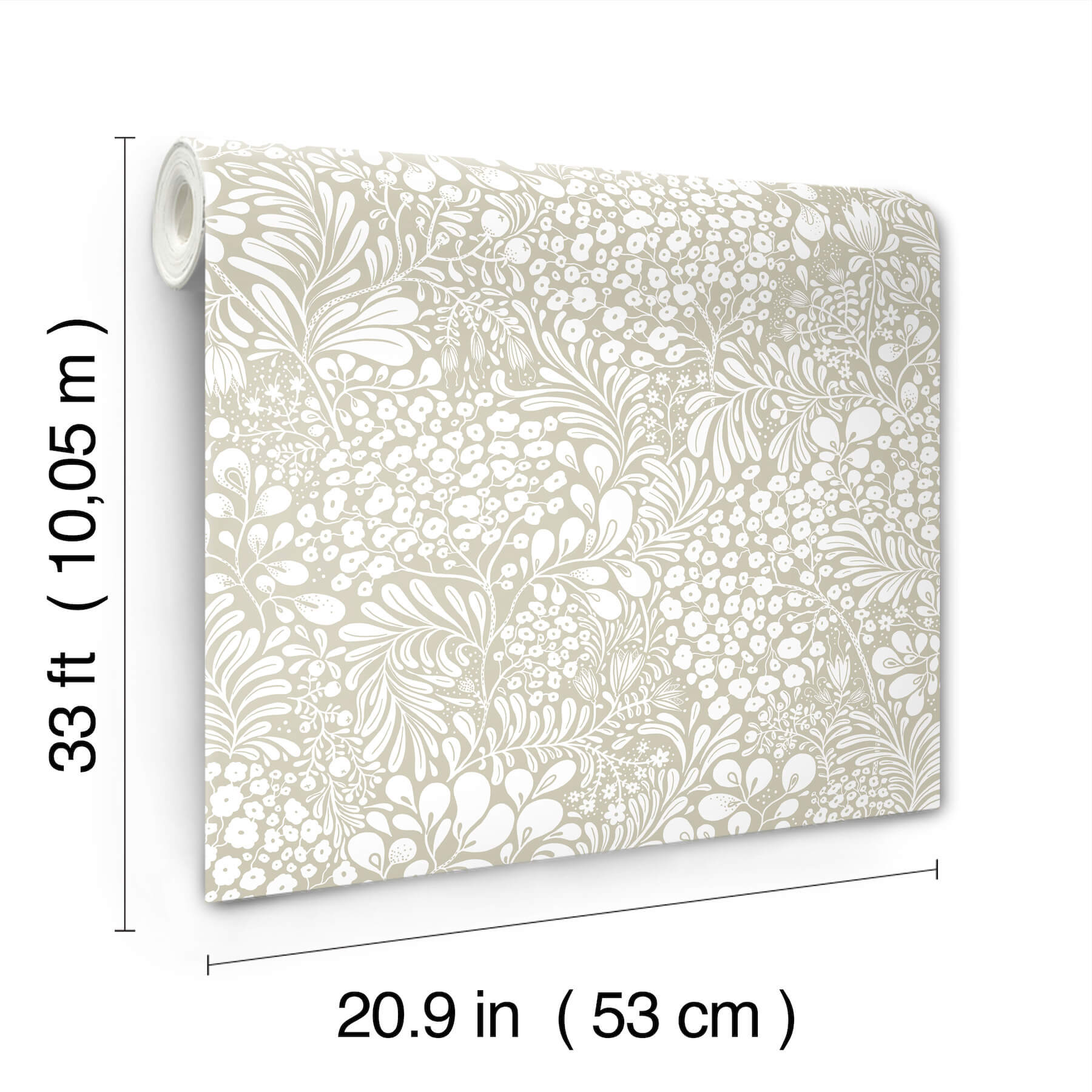 siv-dark-grey-botanical-wallpaper-york-wallcoverings-4201-65131 - York Wallcoverings Papel pintado