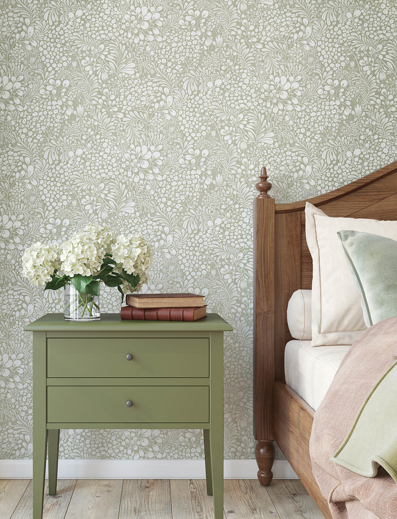 siv-dark-grey-botanical-wallpaper-york-wallcoverings-4201-65131 - York Wallcoverings Papel pintado