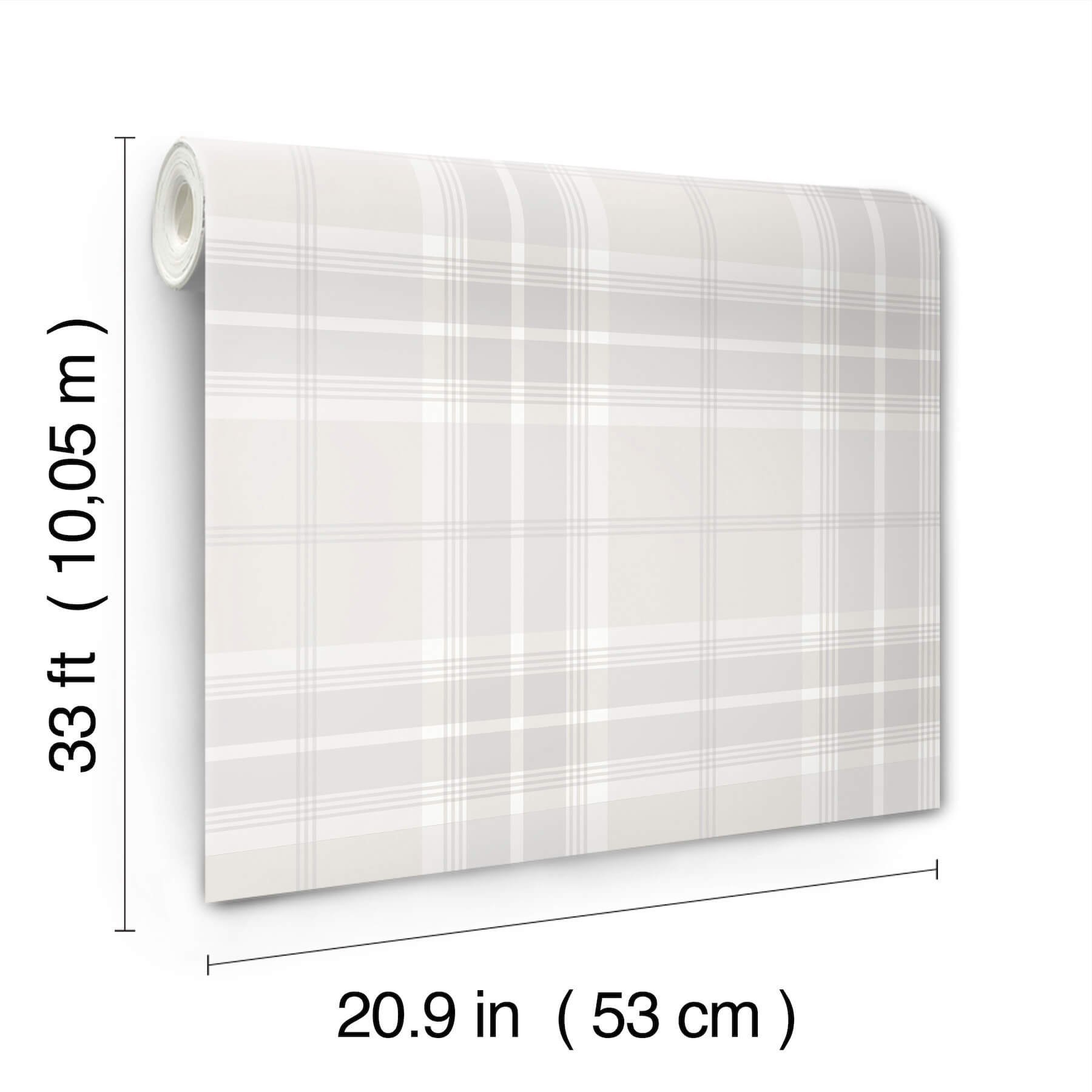 emma-dove-plaid-wallpaper-york-wallcoverings-4201-92123 - York Wallcoverings Papel pintado