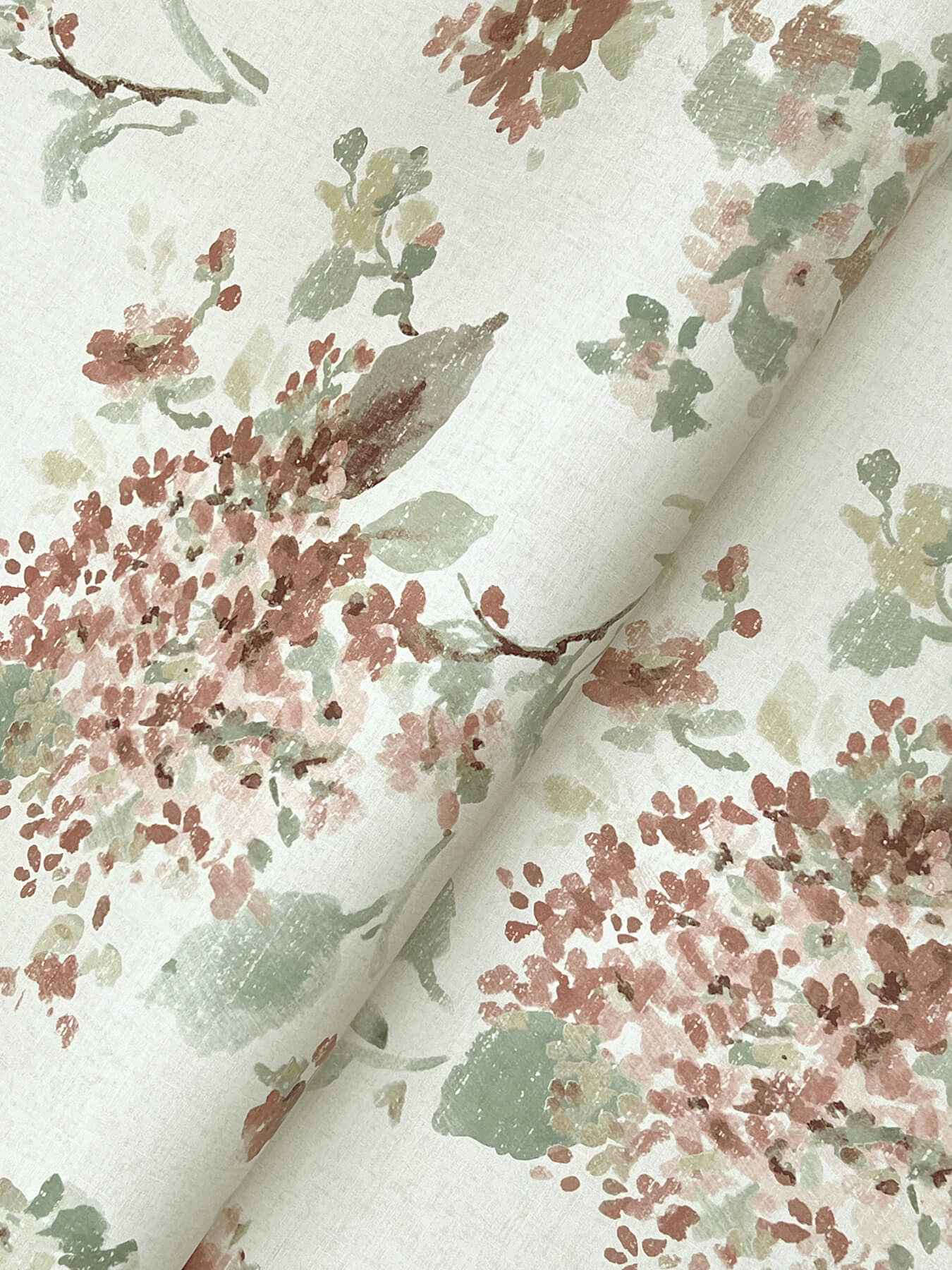 Veiled Garden Rose Floral Wallpaper - York Wallcoverings - LL3230 - York Wallcoverings Wallpaper