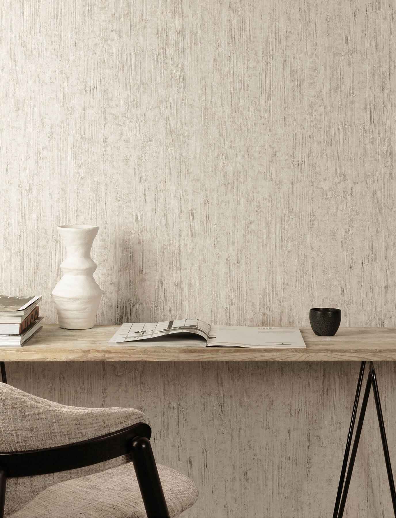 Ramona Beige Distressed Texture Wallpaper - York Wallcoverings - 4191-83003 - York Wallcoverings Wallpaper