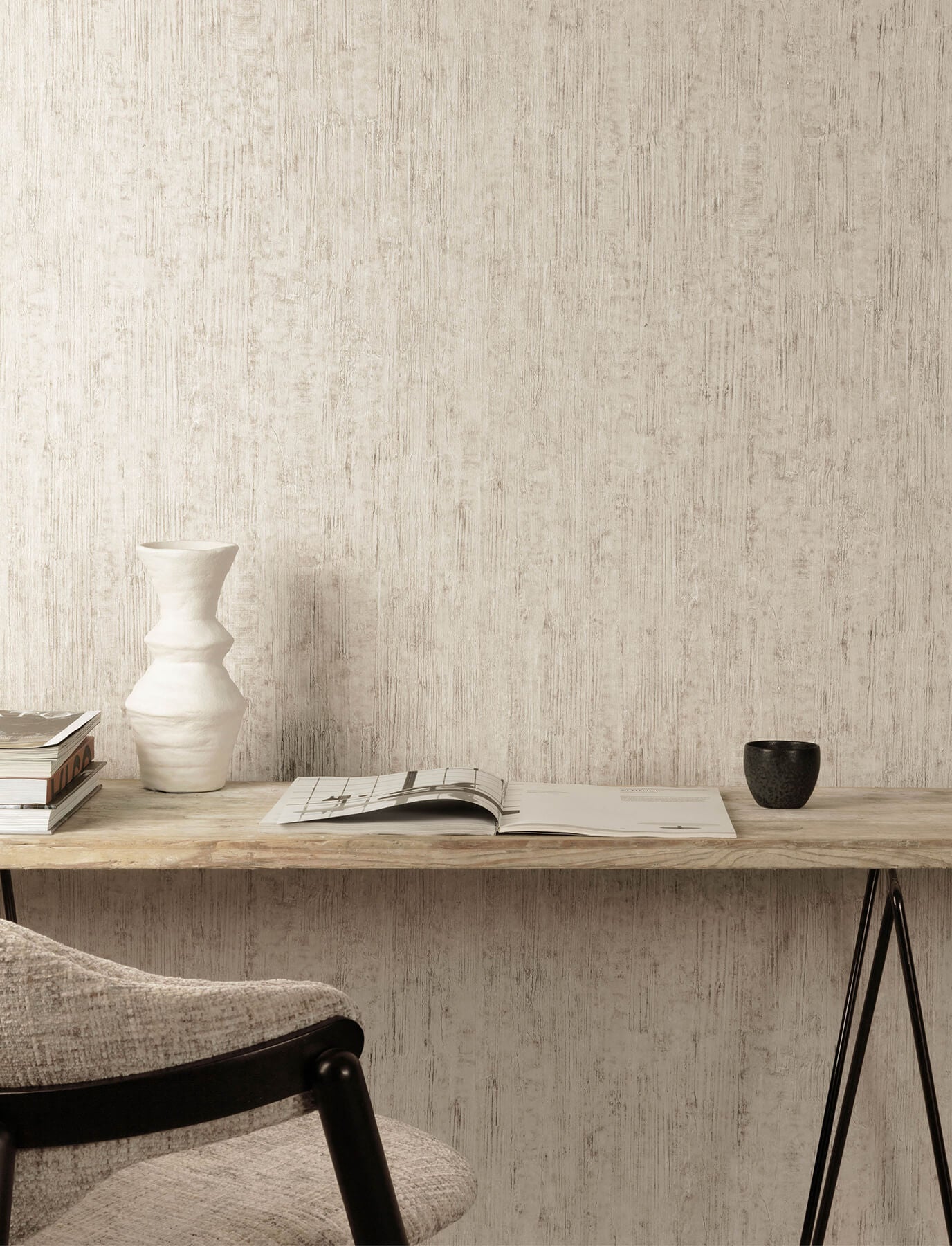 ramona-beige-distressed-texture-wallpaper-york-wallcoverings-4191-83003 - York Wallcoverings Wallpaper