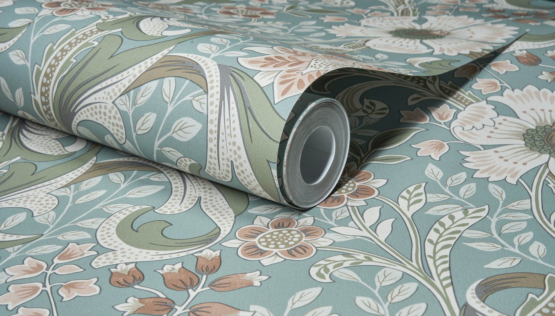 liora-aqua-floral-trail-wallpaper-york-wallcoverings-4191-83013 - York Wallcoverings Wallpaper