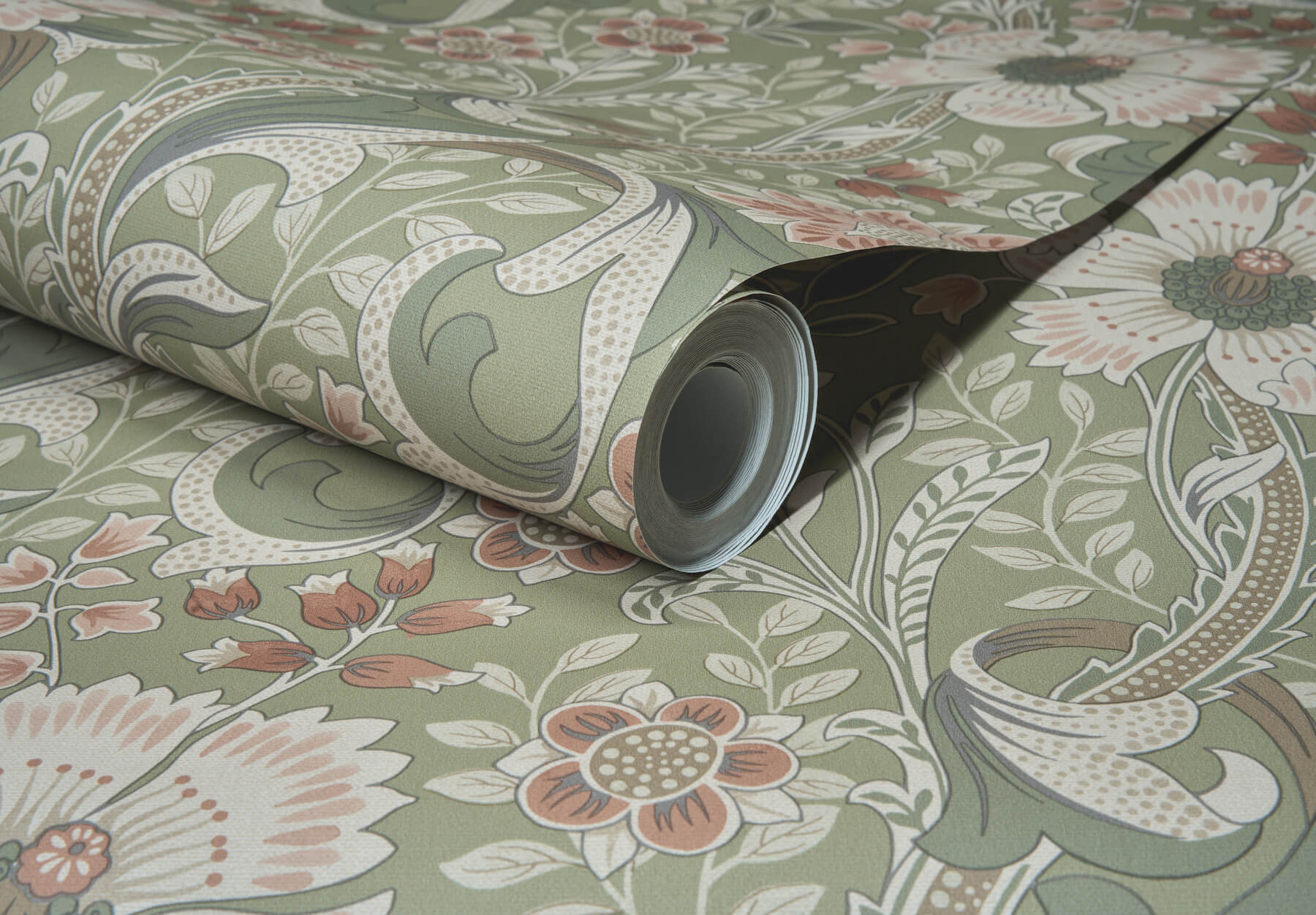 liora-green-floral-trail-wallpaper-york-wallcoverings-4191-83014 - York Wallcoverings Papel pintado