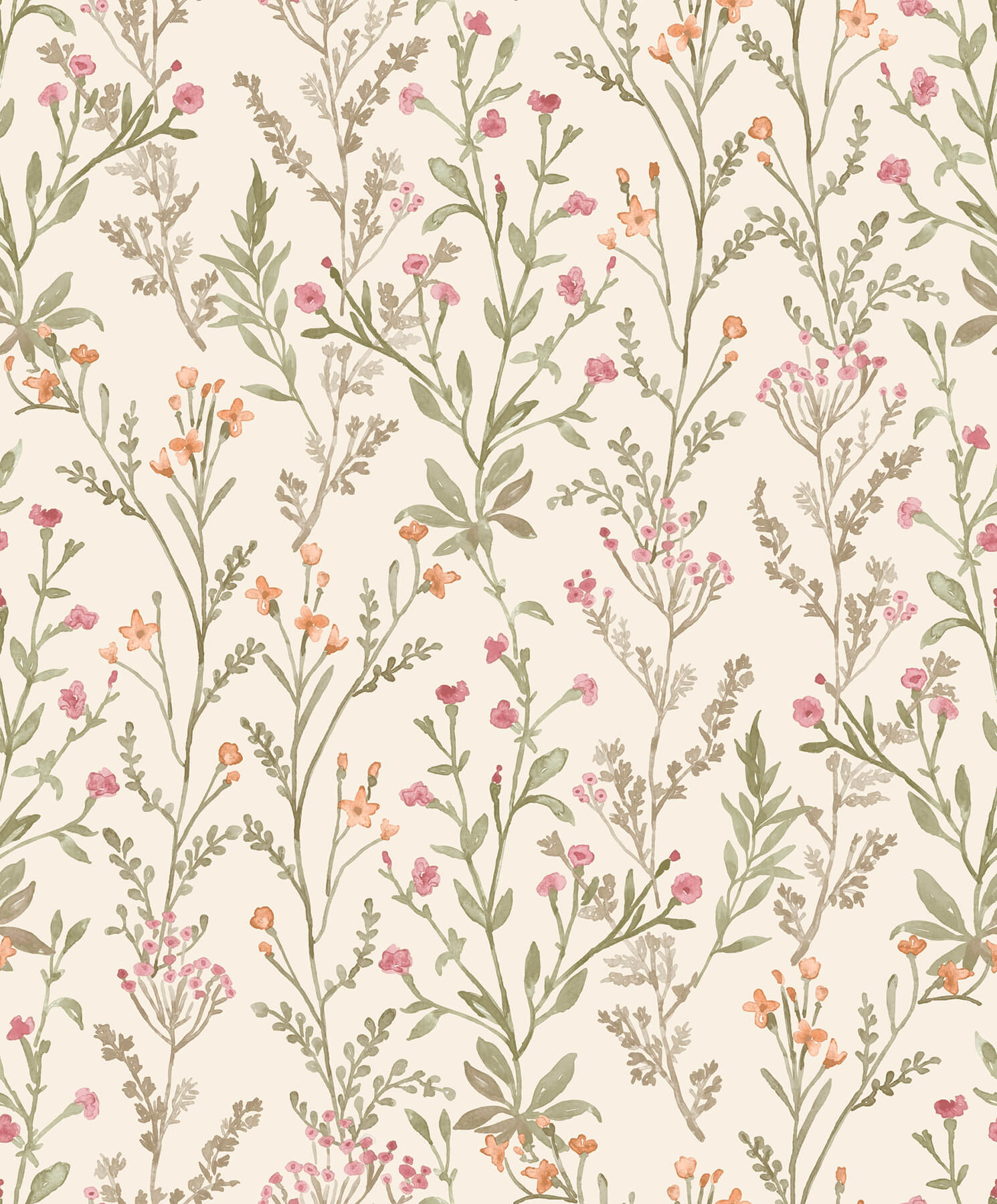 laverne-green-wildflowers-wallpaper-york-wallcoverings-4191-83019 - York Wallcoverings Papel pintado