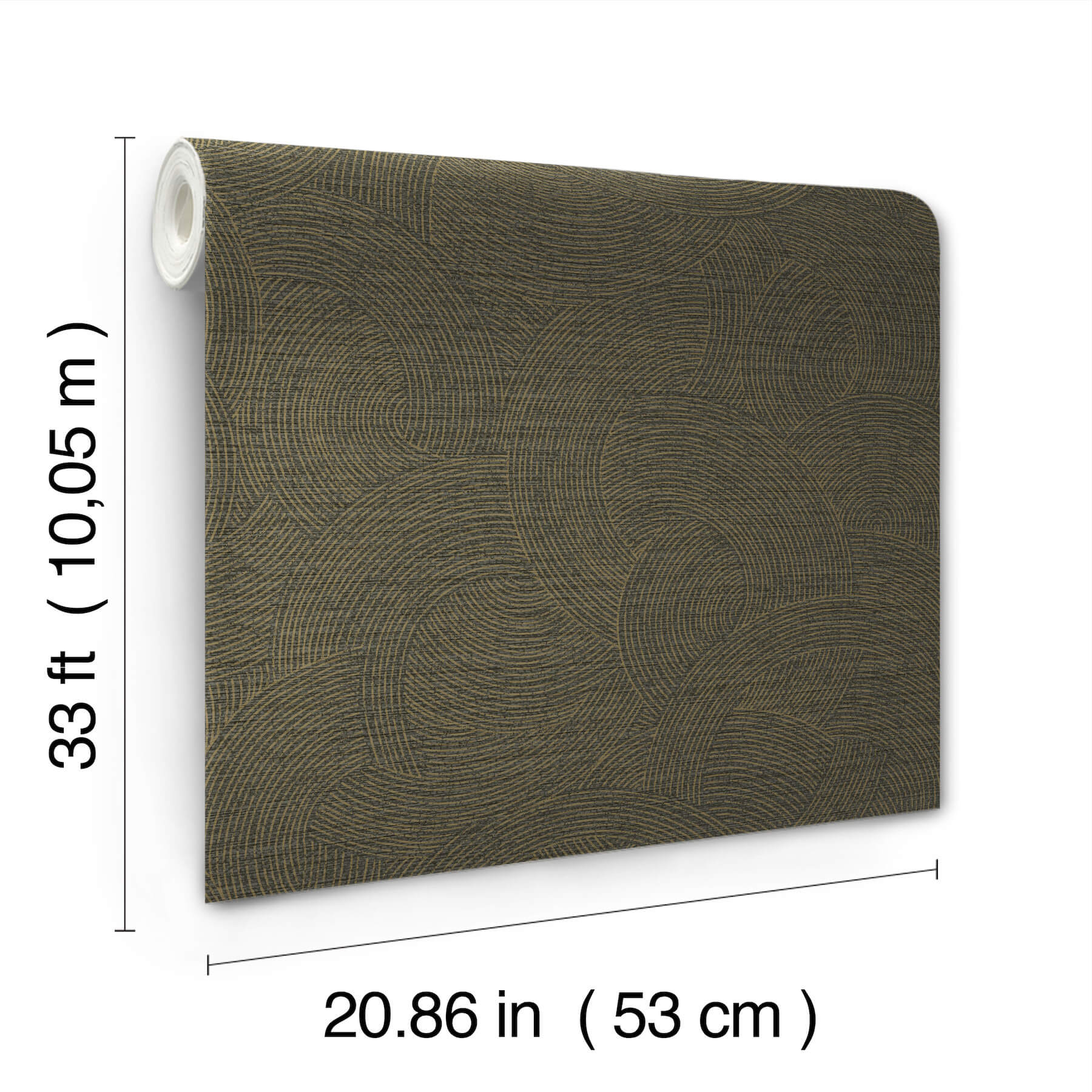 harrison-charcoal-swirling-geometric-wallpaper-york-wallcoverings-4191-83024 - York Wallcoverings Papel pintado