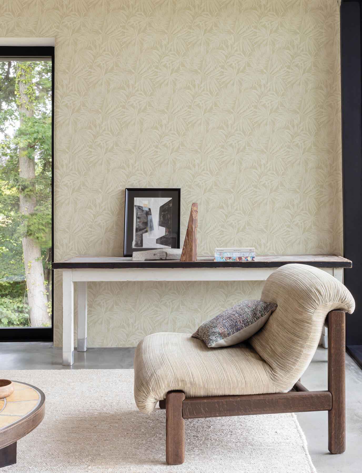 Sonny Beige Fronds Wallpaper - York Wallcoverings - 4191-83025