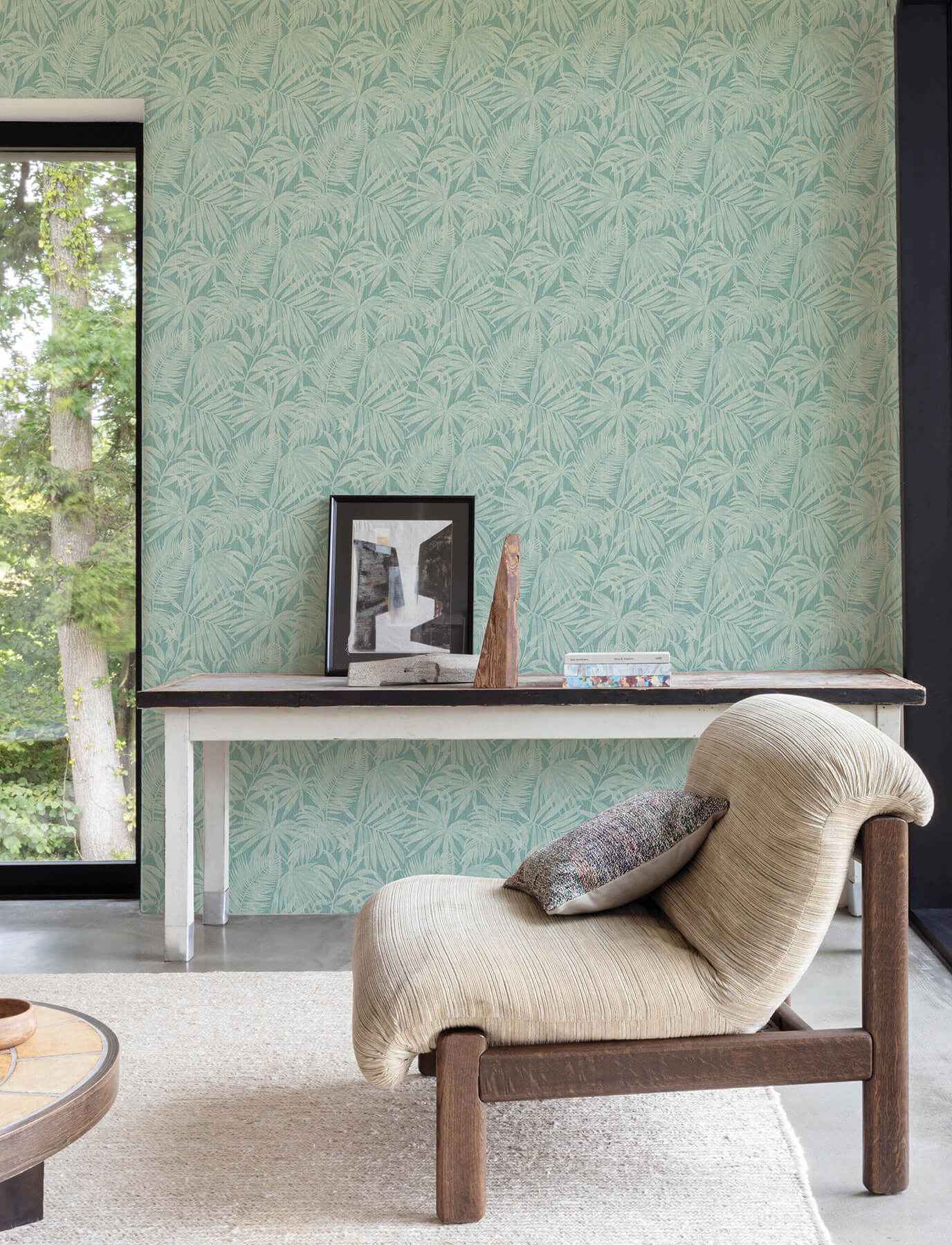 Sonny Light Blue Fronds Wallpaper - York Wallcoverings - 4191-83026 - York Wallcoverings Wallpaper