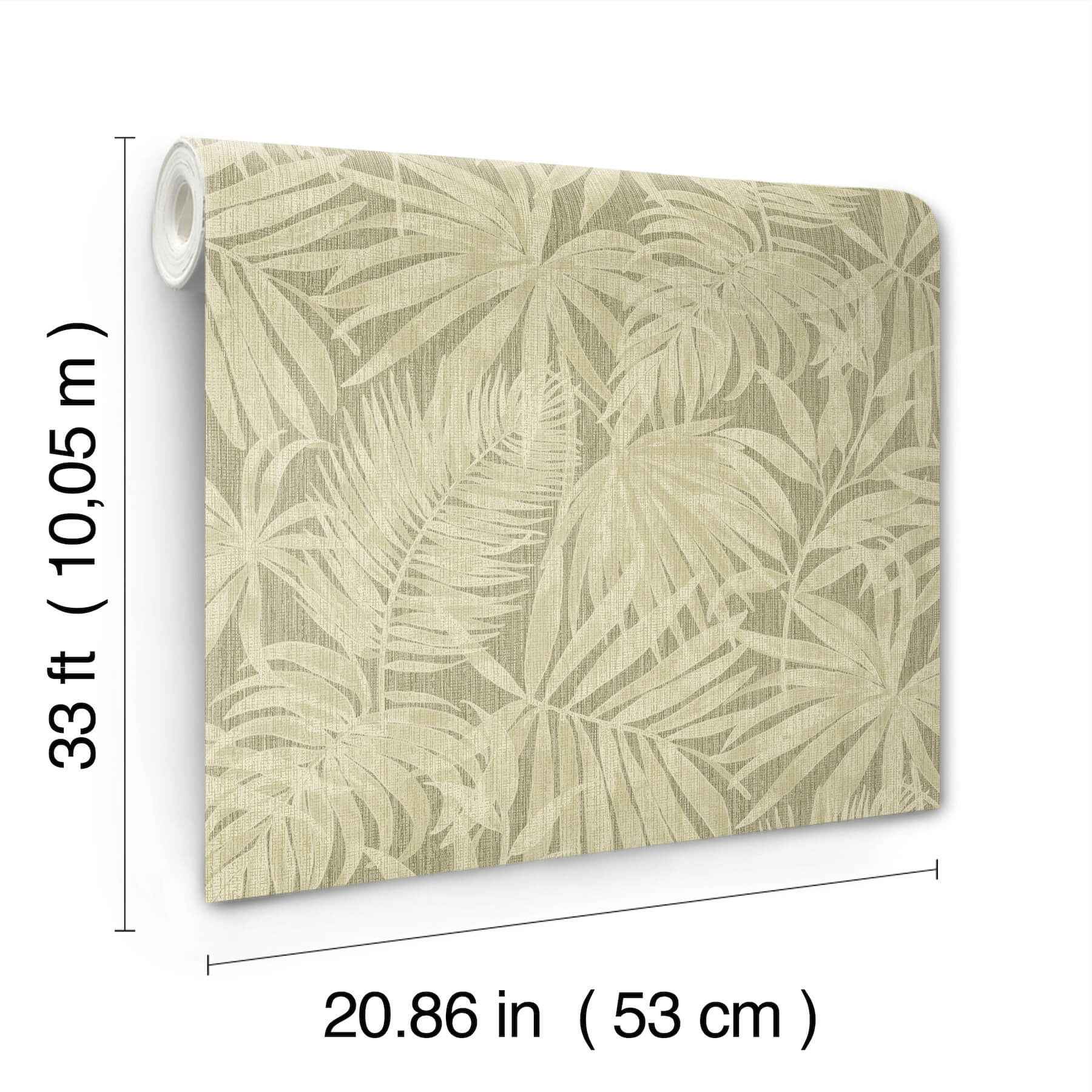 Sonny Green Fronds Wallpaper - York Wallcoverings - 4191-83027 - York Wallcoverings Wallpaper