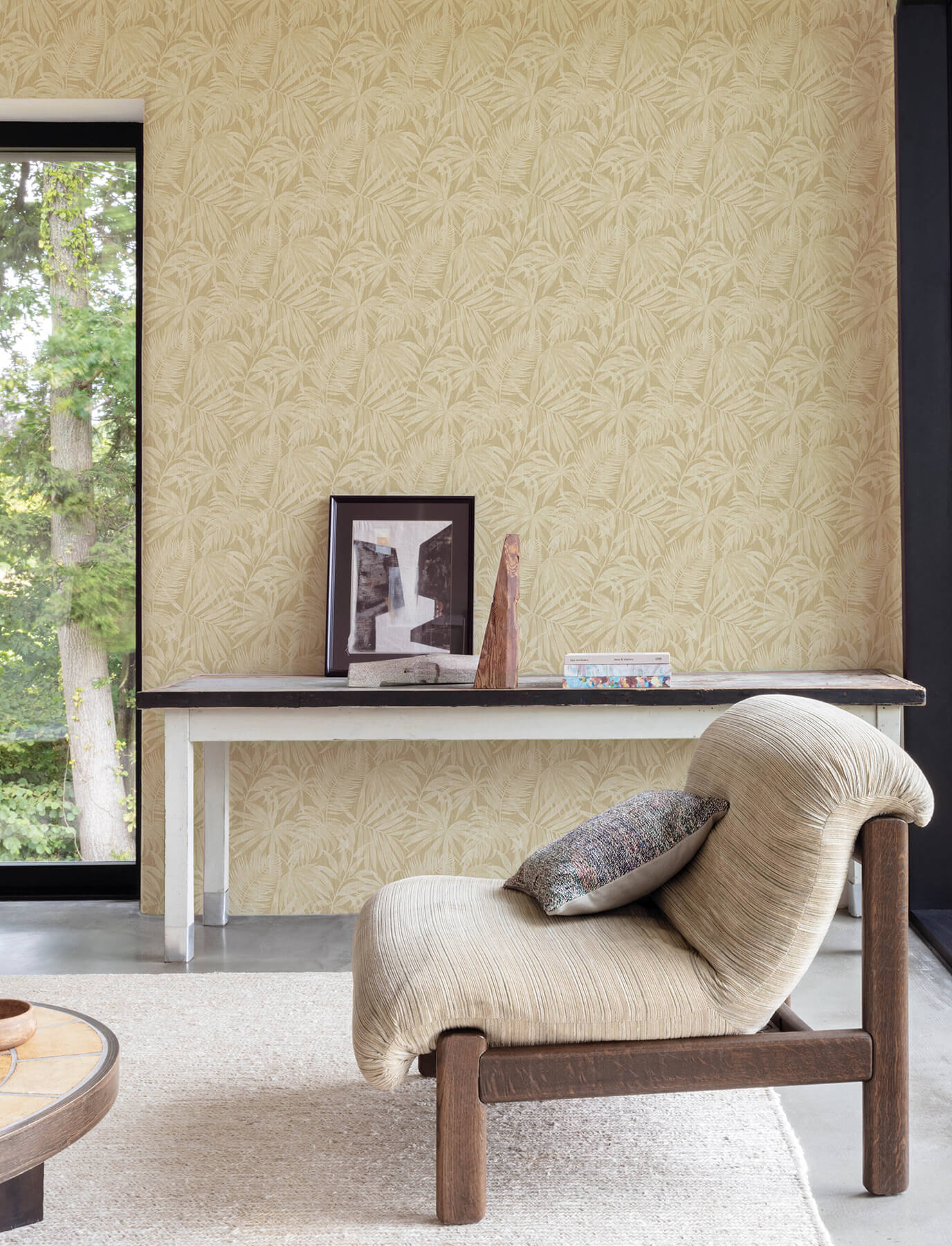 sonny-light-brown-fronds-wallpaper-york-wallcoverings-4191-83028 - York Wallcoverings Wallpaper