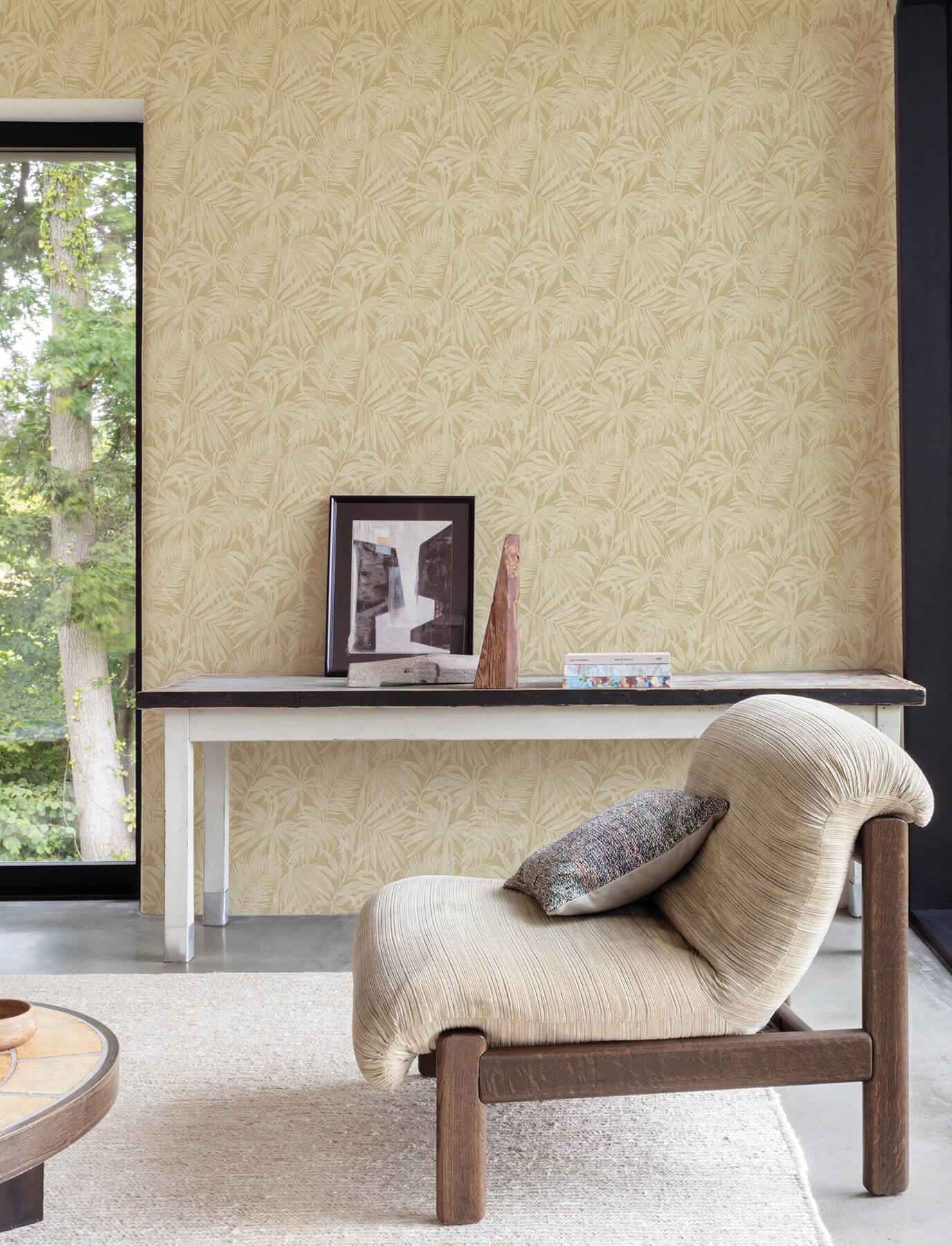 Sonny Light Brown Fronds Wallpaper - York Wallcoverings - 4191-83028 - York Wallcoverings Wallpaper