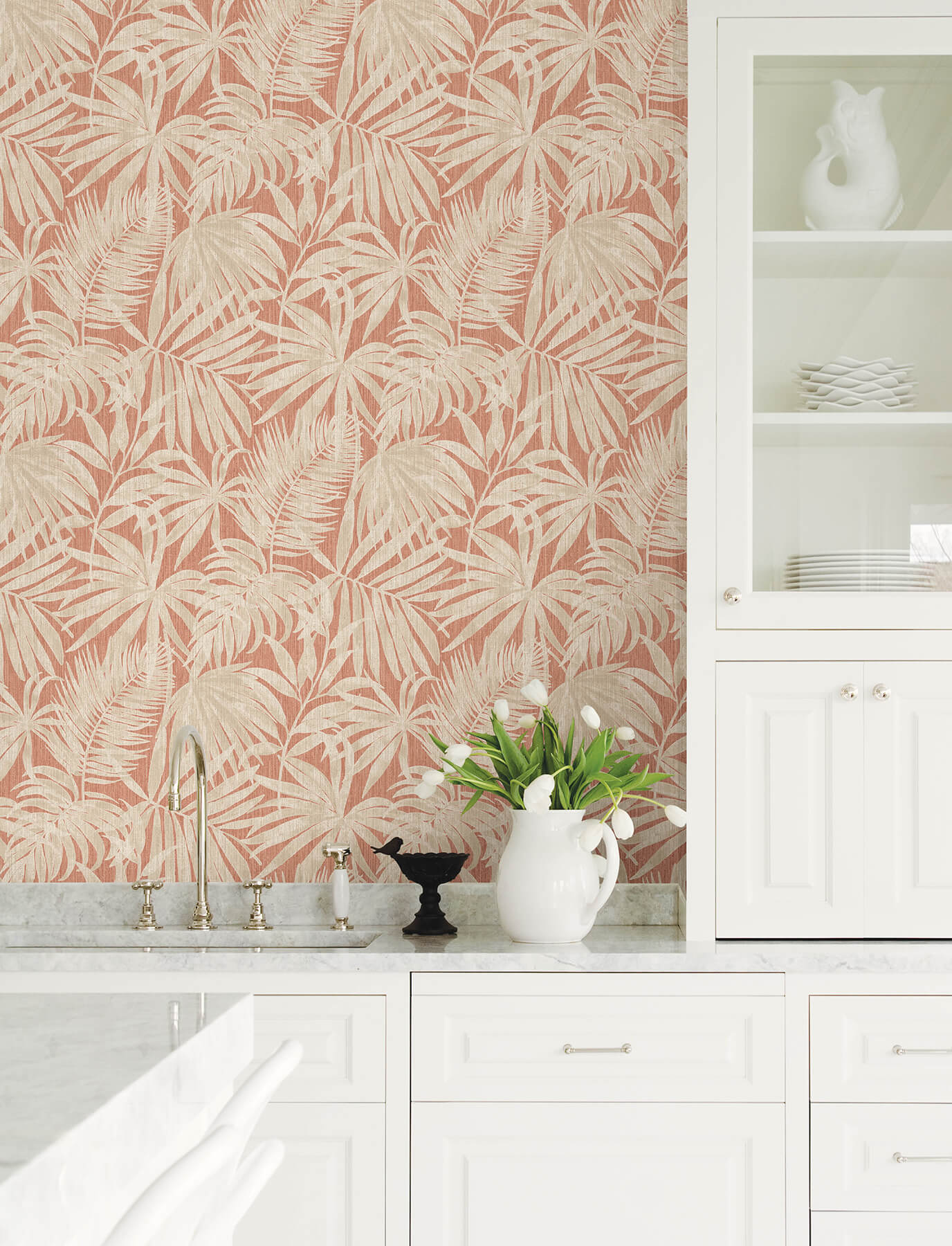 sonny-rust-fronds-wallpaper-york-wallcoverings-4191-83029 - York Wallcoverings Papel pintado