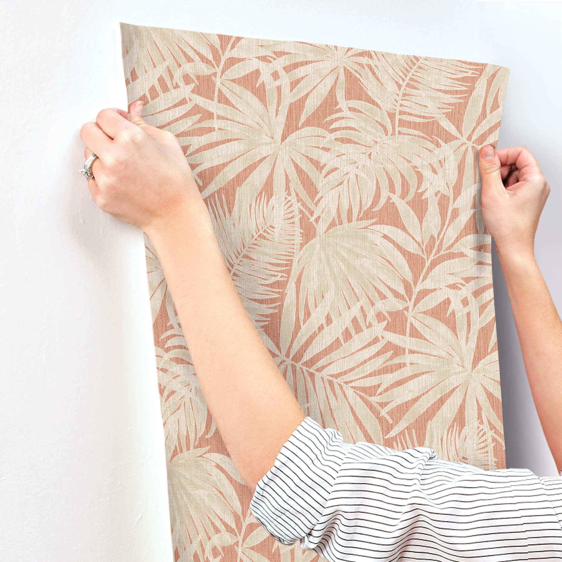 sonny-rust-fronds-wallpaper-york-wallcoverings-4191-83029 - York Wallcoverings Papel pintado