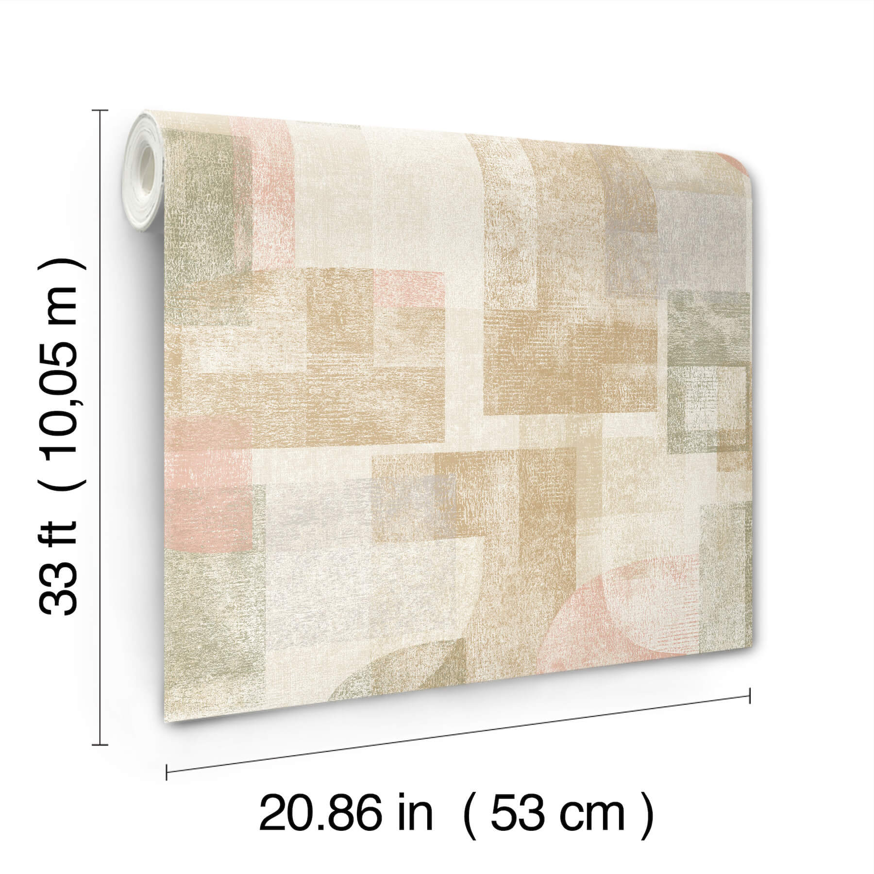 cassandra-brown-block-geometric-wallpaper-york-wallcoverings-4191-83032 - York Wallcoverings Papel pintado