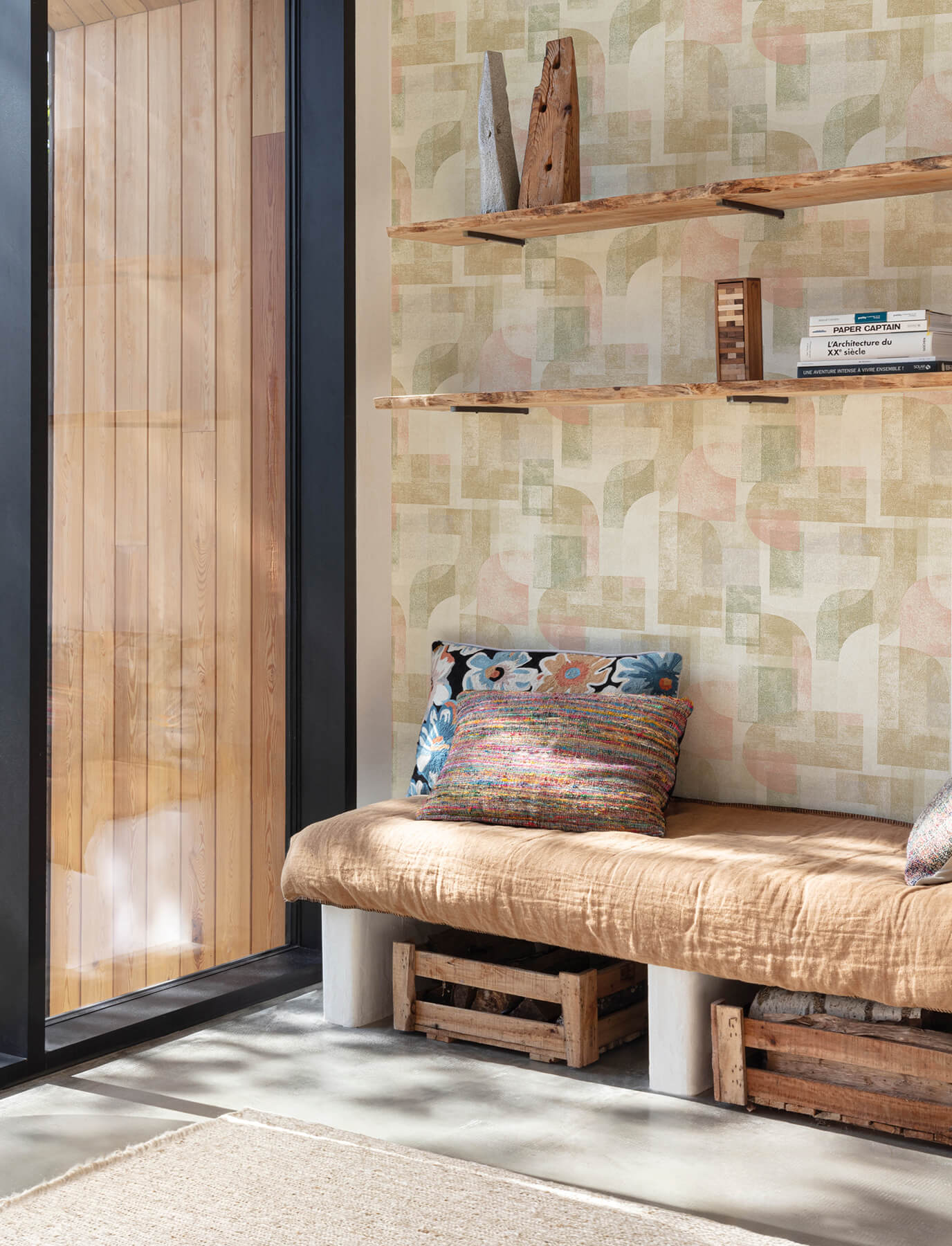 cassandra-brown-block-geometric-wallpaper-york-wallcoverings-4191-83032 - York Wallcoverings Papel pintado
