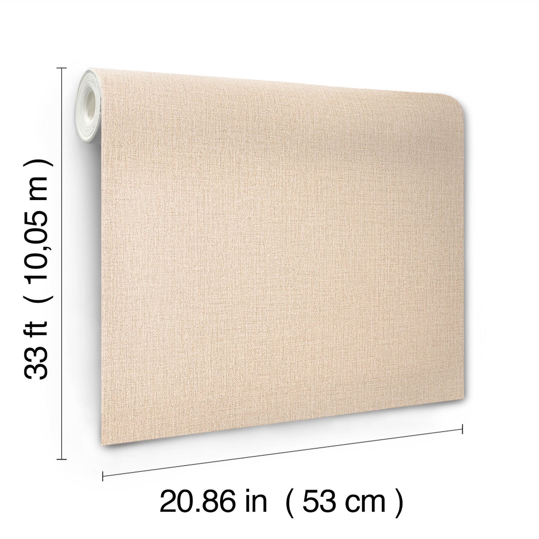 Sonia Beige Faux Linen Wallpaper - York Wallcoverings - 4191-83035 - York Wallcoverings Wallpaper