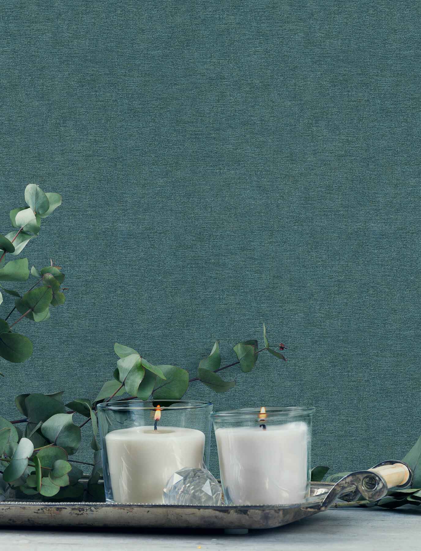 Tansy Teal Distressed Wallpaper - York Wallcoverings - 4191-83042 - York Wallcoverings Wallpaper