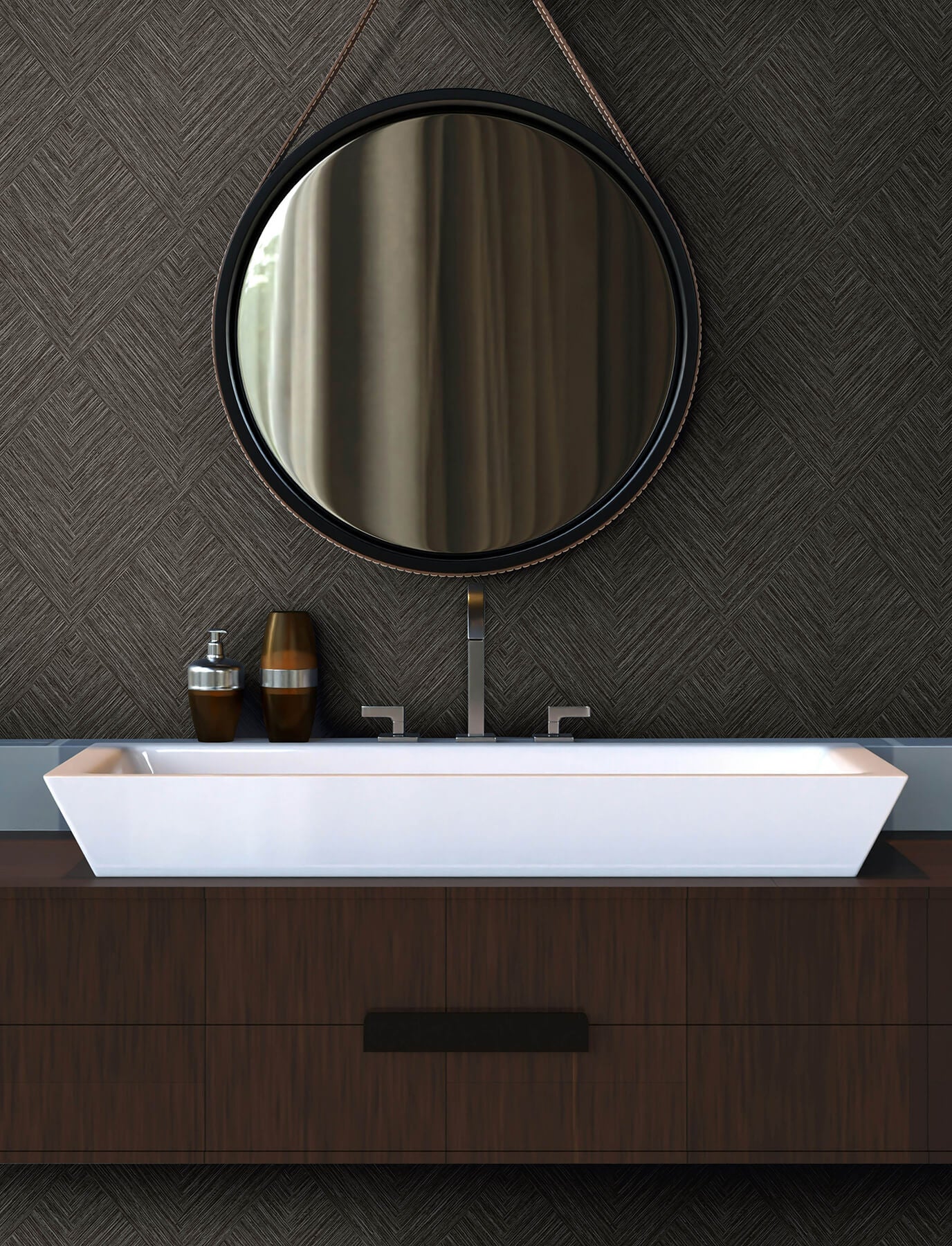 hollis-charcoal-textured-diamond-wallpaper-york-wallcoverings-4191-83046 - York Wallcoverings Papel pintado