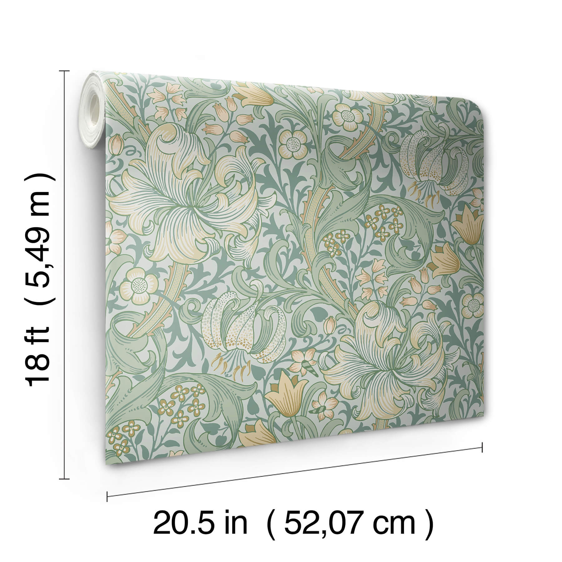golden-lily-sea-glass-peel-and-stick-wallpaper-york-wallcoverings-mcs6599 - York Wallcoverings Wallpaper