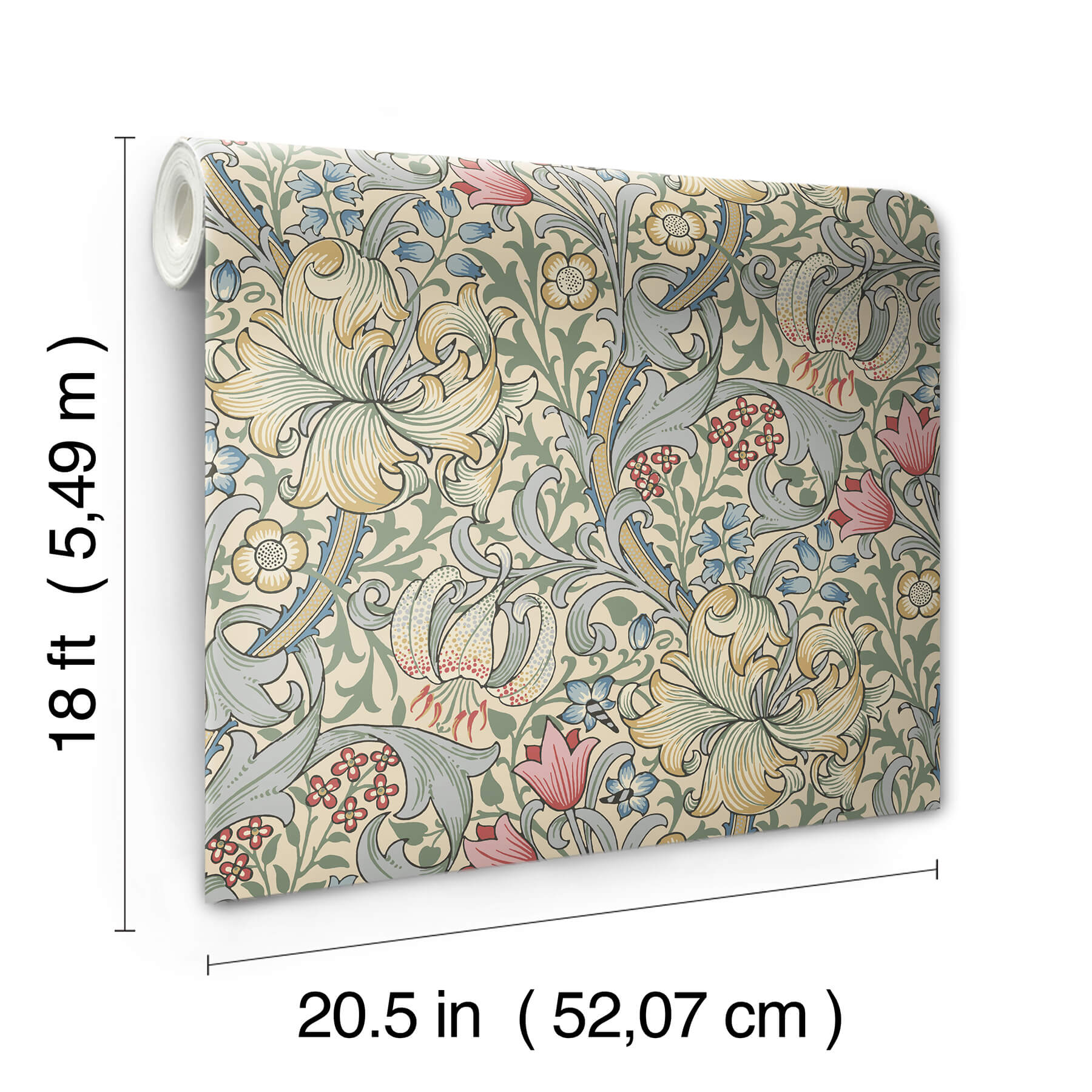 golden-lily-linen-peel-and-stick-wallpaper-york-wallcoverings-mcs6600 - York Wallcoverings Wallpaper