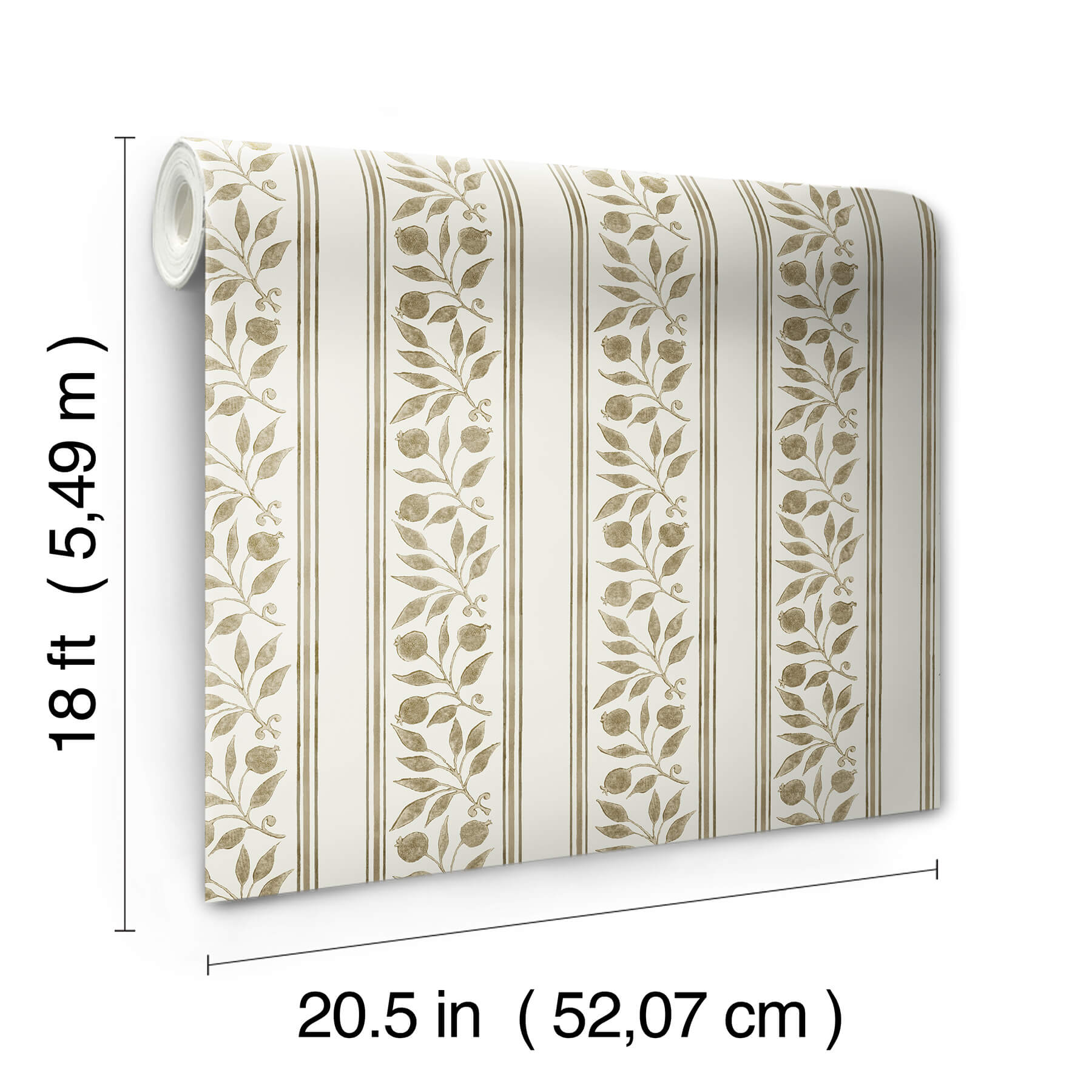 rosehip-stripe-flax-peel-and-stick-wallpaper-york-wallcoverings-mcs6611 - York Wallcoverings Wallpaper