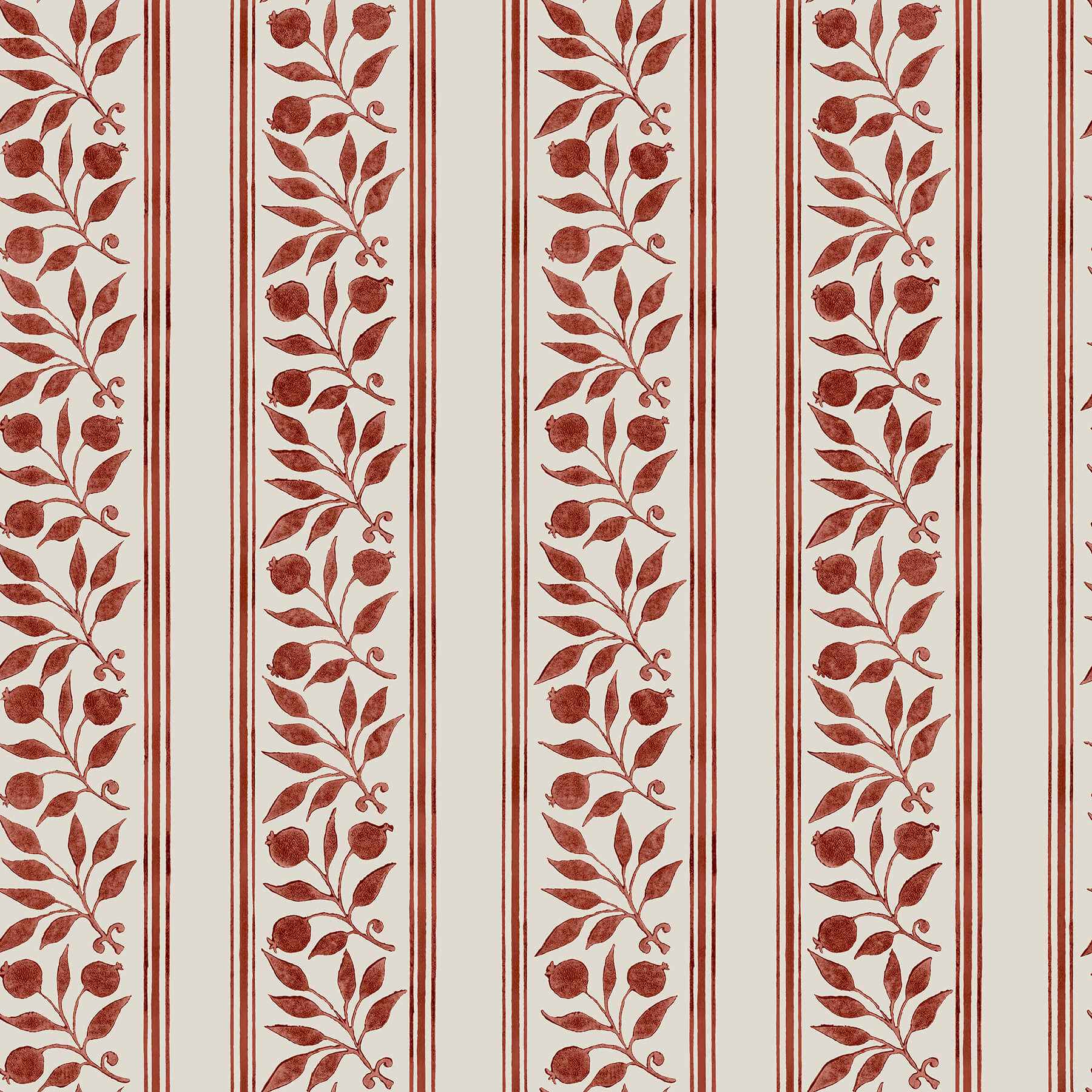Rosehip Stripe Madder Peel and Stick Wallpaper - York Wallcoverings - MCS6612 - York Wallcoverings Wallpaper