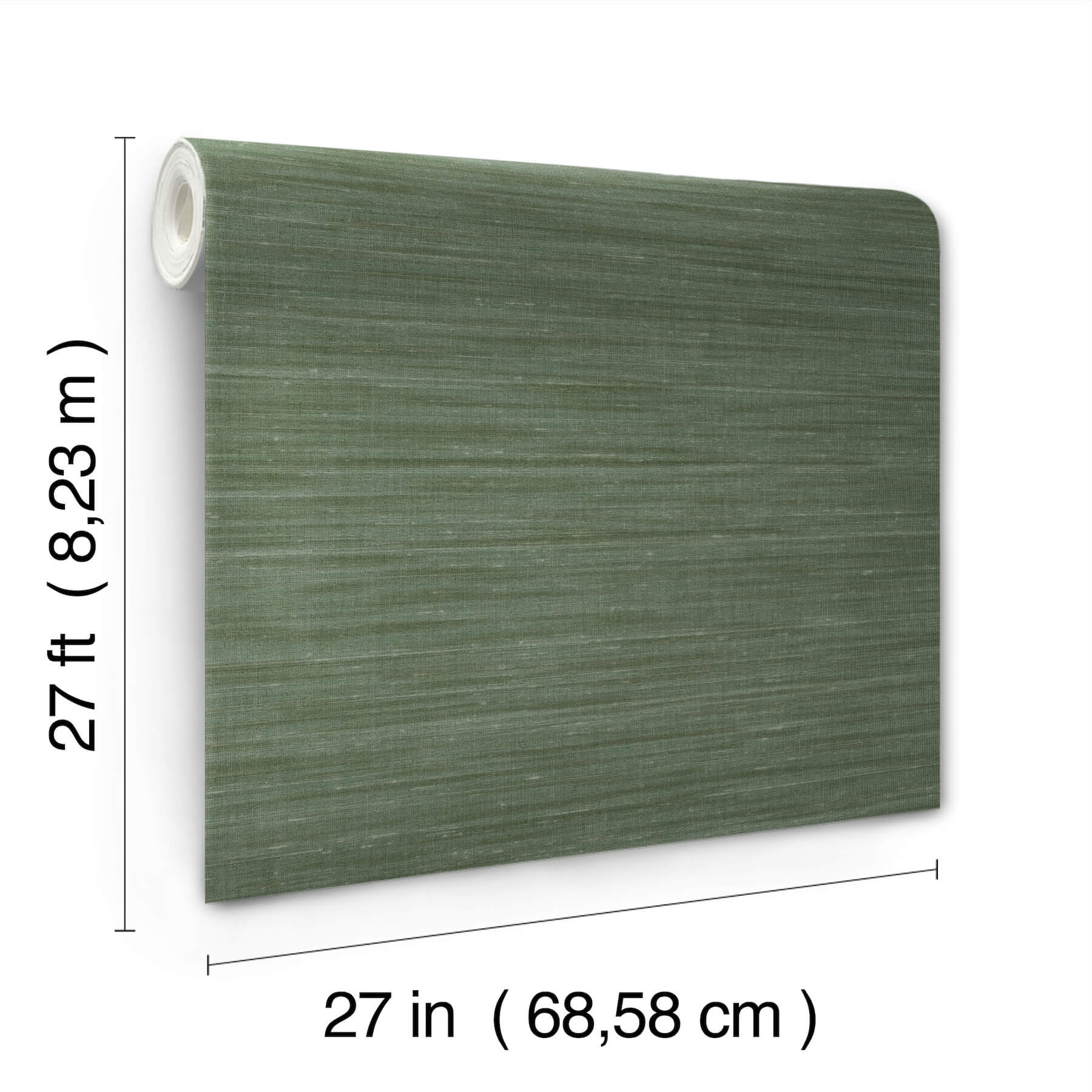 sari-silk-green-faux-fabric-wallpaper-york-wallcoverings-uw1004n - York Wallcoverings Wallpaper