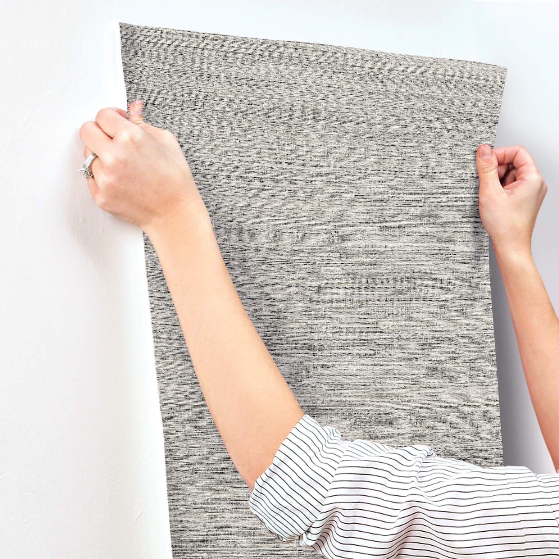 mystic-ash-faux-grasscloth-wallpaper-york-wallcoverings-uw1034n - York Wallcoverings Wallpaper