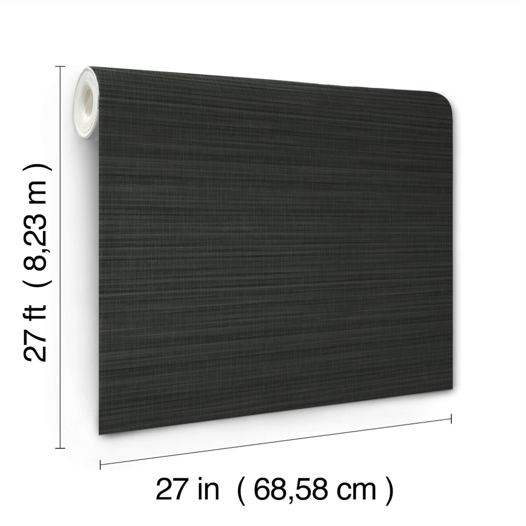 down-to-earth-charcoal-striated-wallpaper-york-wallcoverings-uw1046n - York Wallcoverings Wallpaper