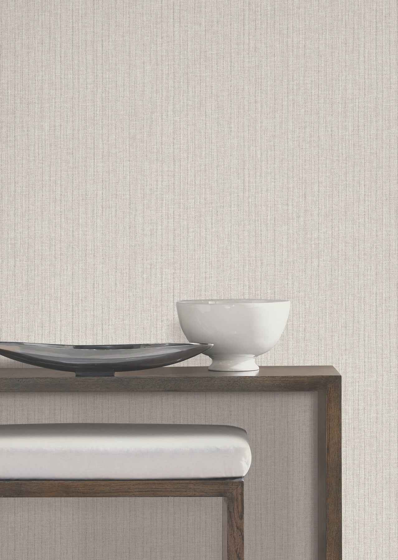 Silk Spun Ivory Tactile Stripe Wallpaper - York Wallcoverings - UW1050N - York Wallcoverings Wallpaper