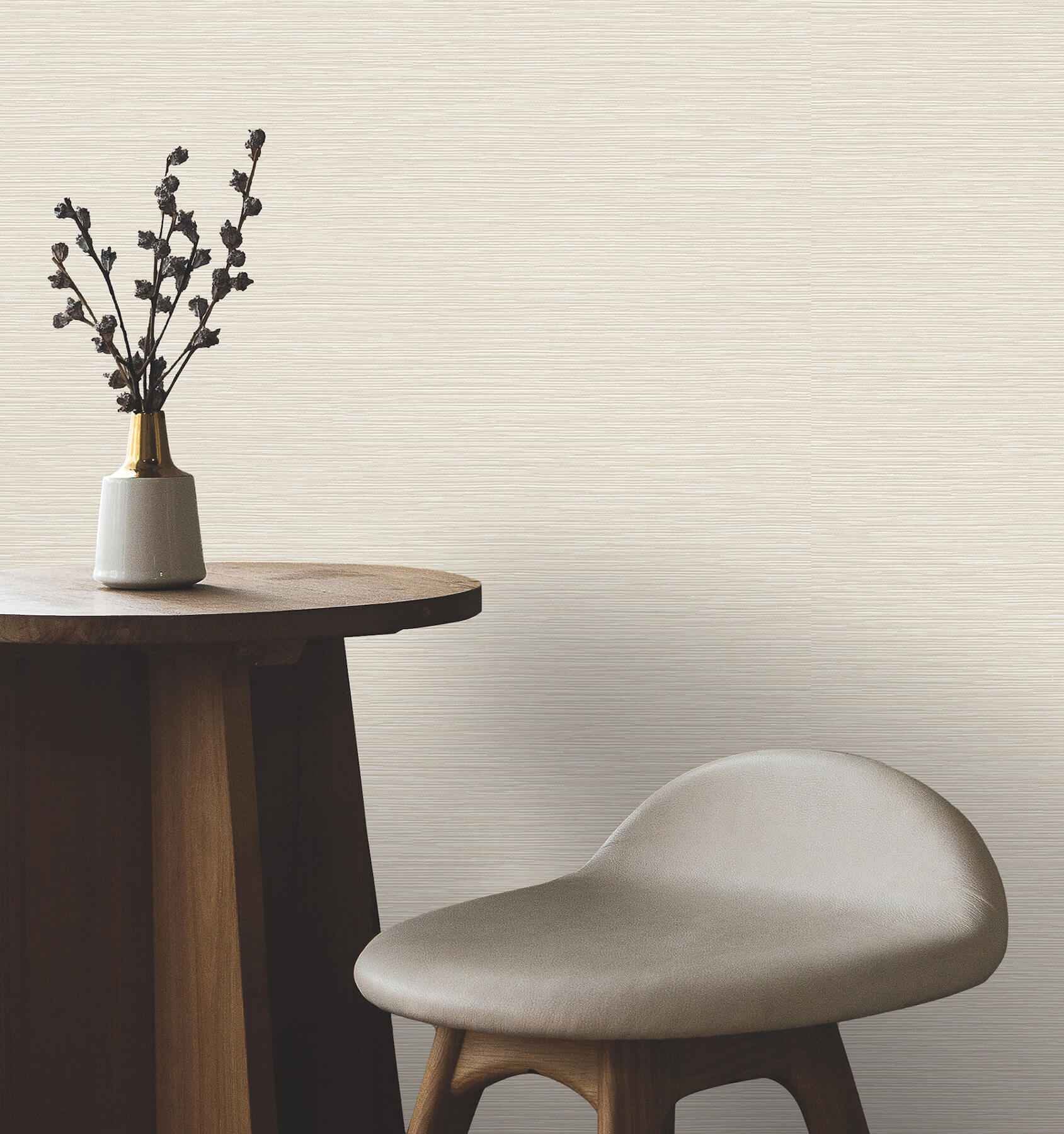 Oasis Dove Faux Grasscloth Wallpaper - York Wallcoverings - UW1073N - York Wallcoverings Wallpaper
