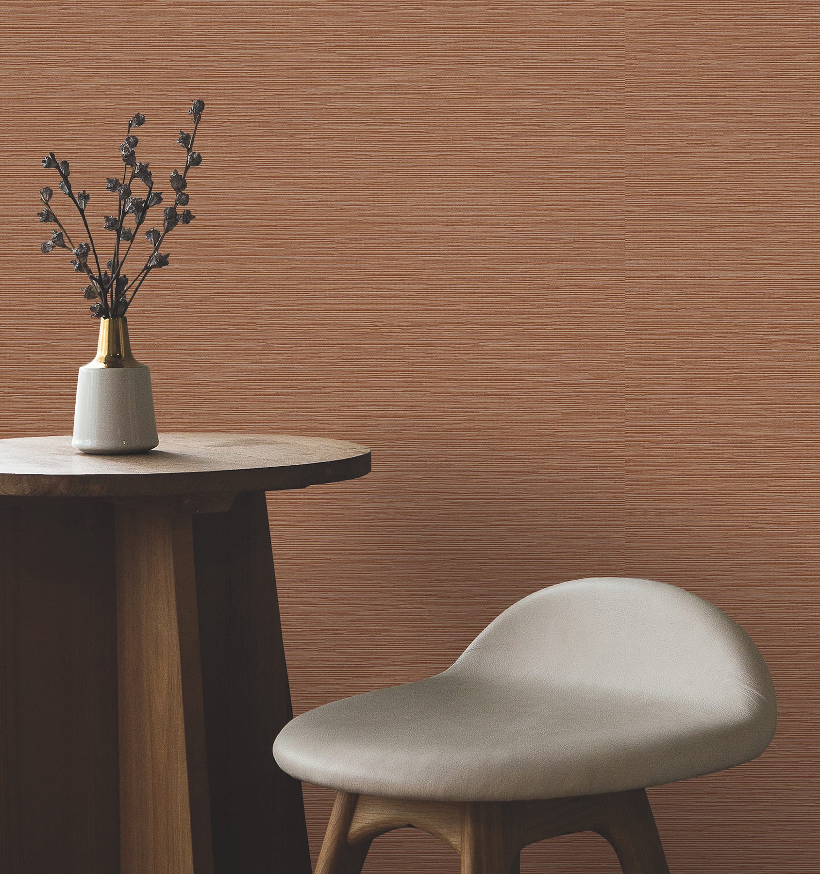 oasis-rust-faux-grasscloth-wallpaper-york-wallcoverings-uw1076n - York Wallpaper Wallpaper